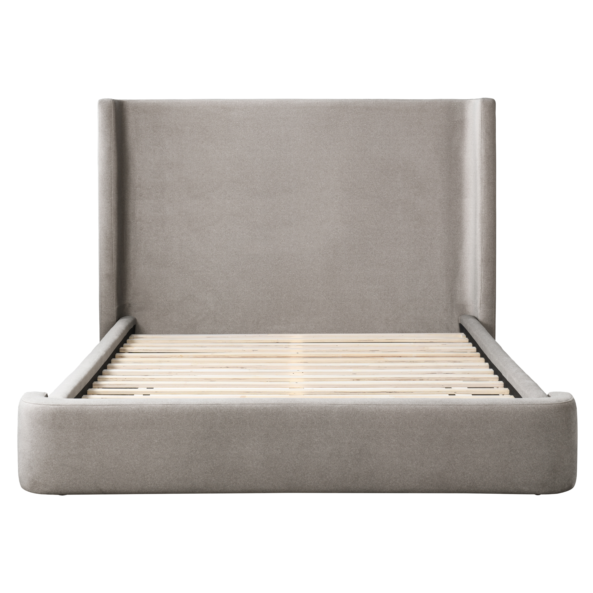 Hayes Upholstered Wingback Bed