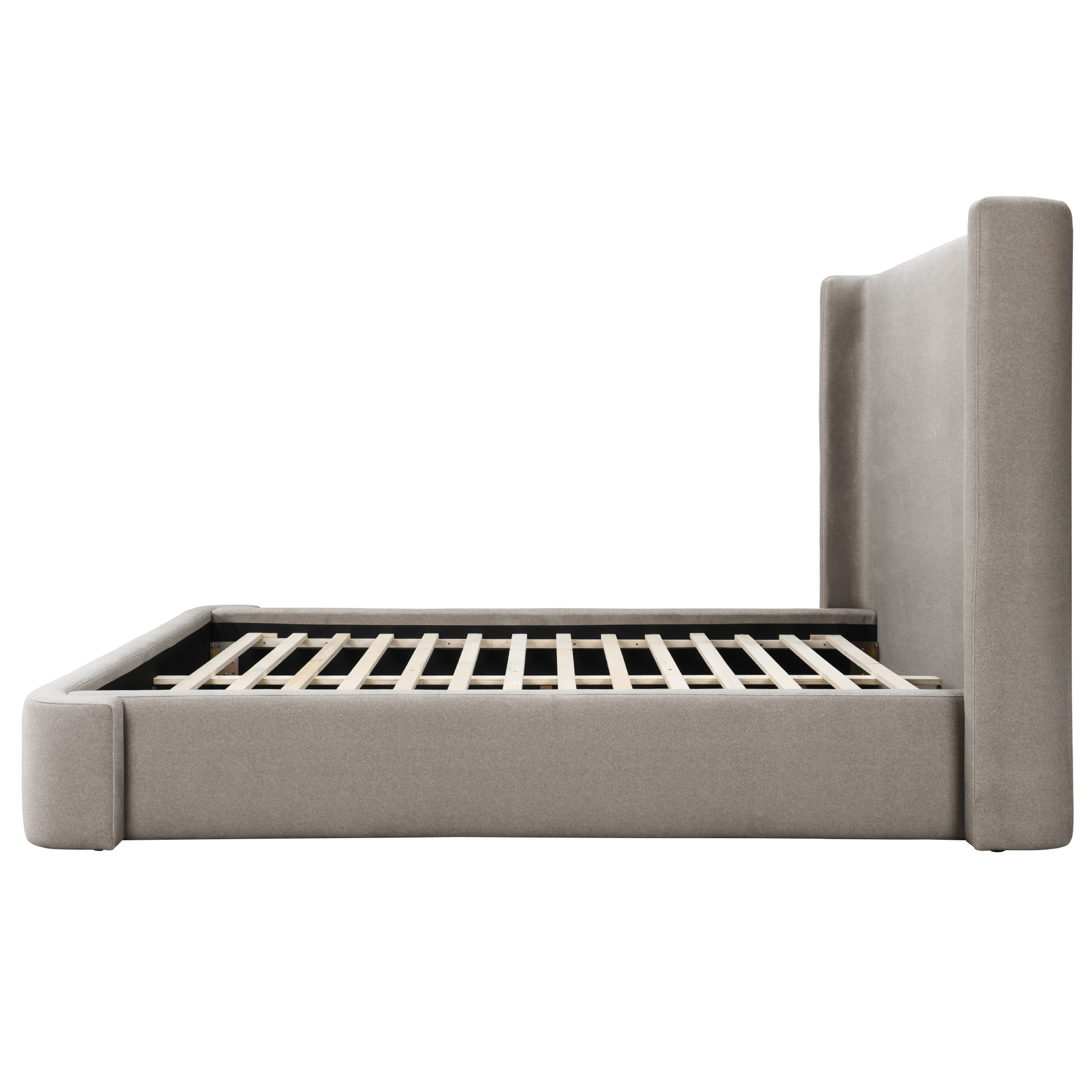 Hayes Upholstered Wingback Bed