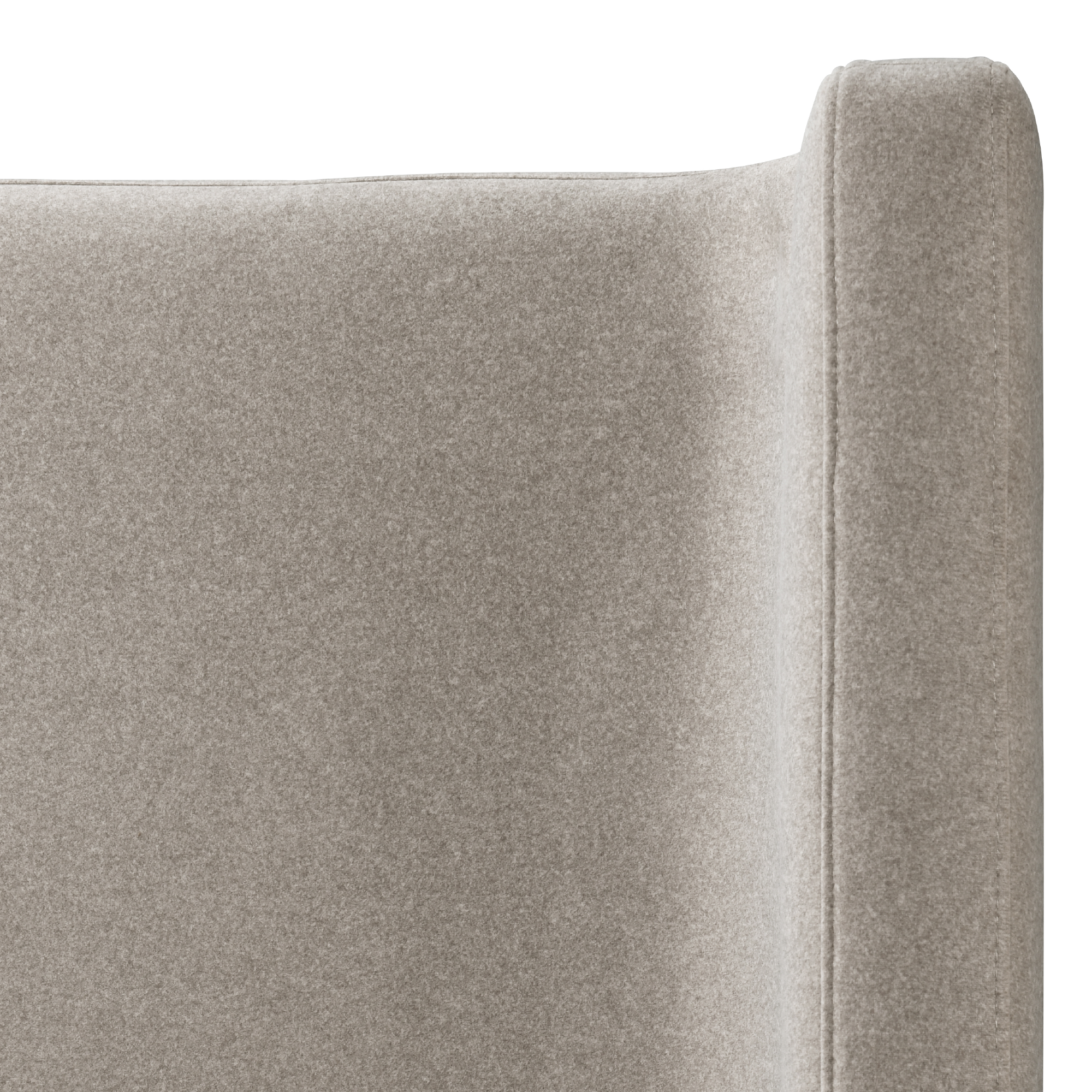Hayes Upholstered Wingback Bed
