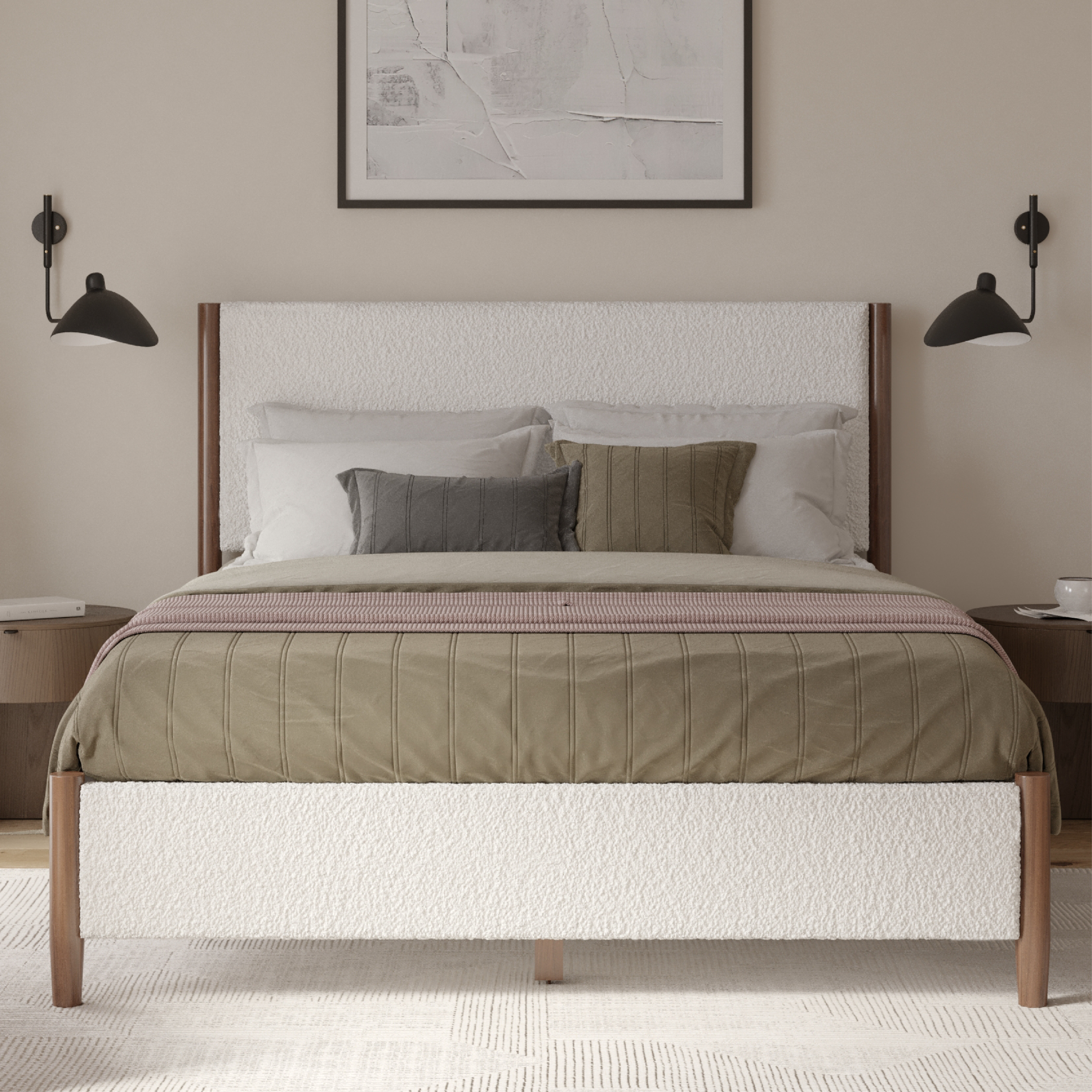 Callan Boucle Bed