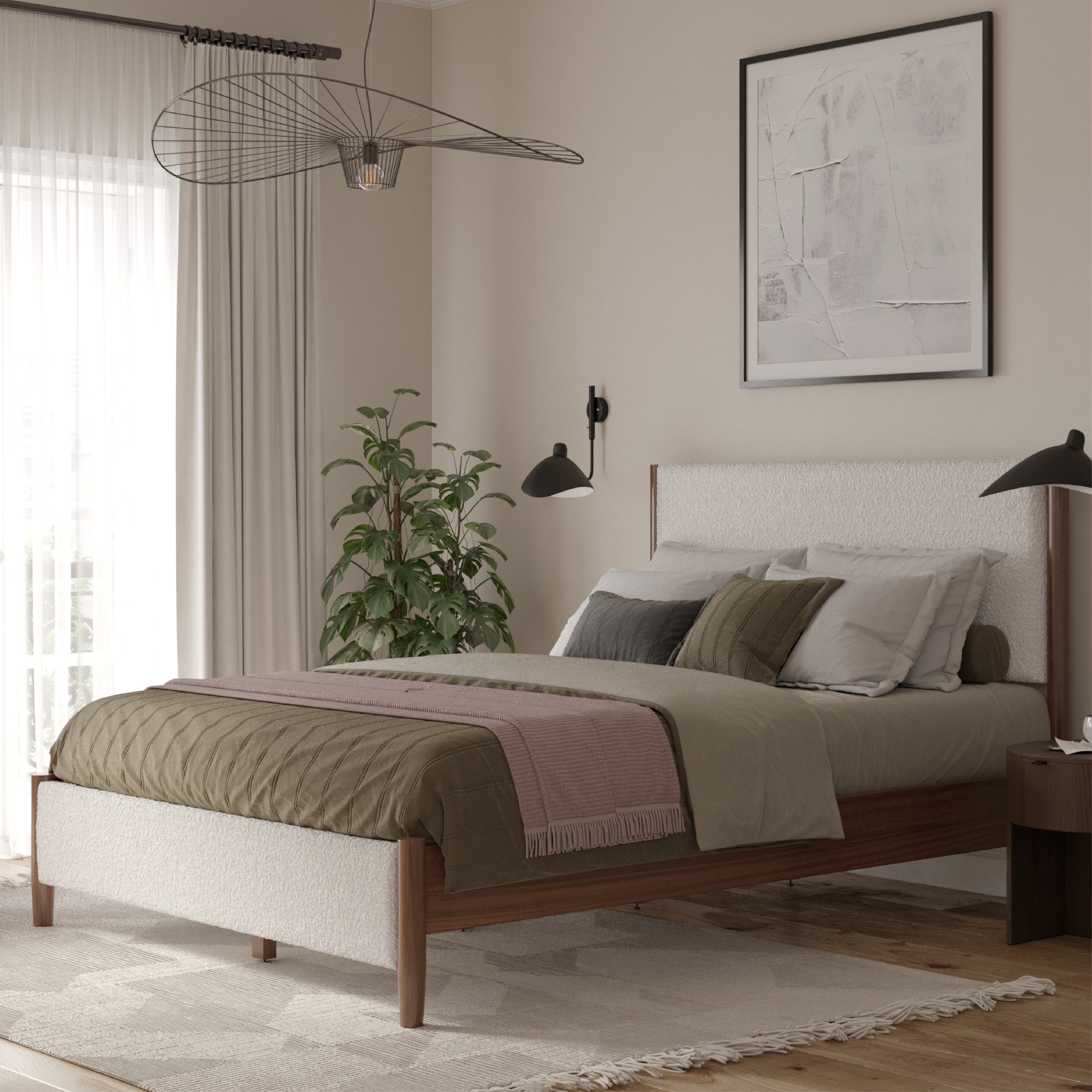 Callan Boucle Bed
