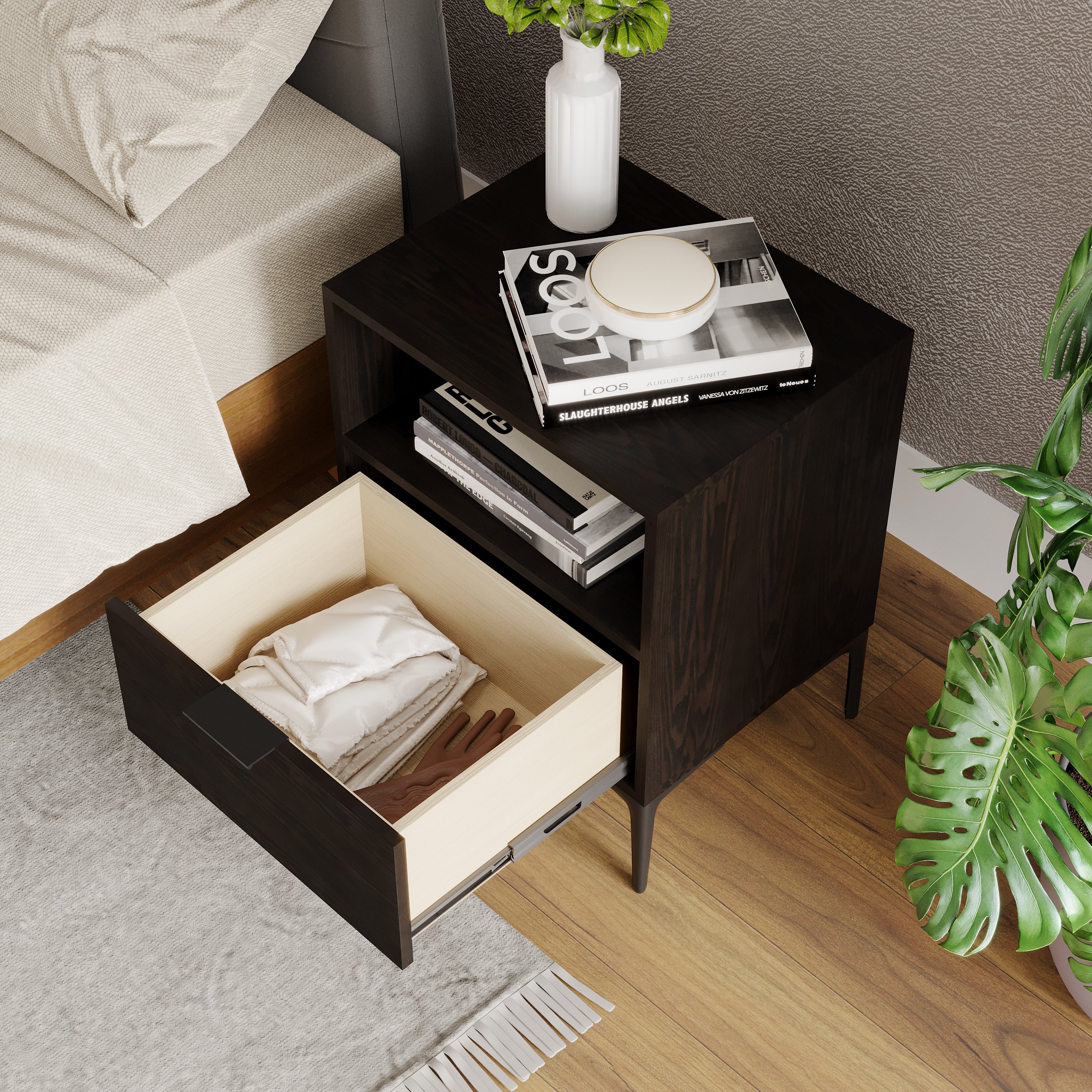 Noa Easy Assembly Modern Nightstand