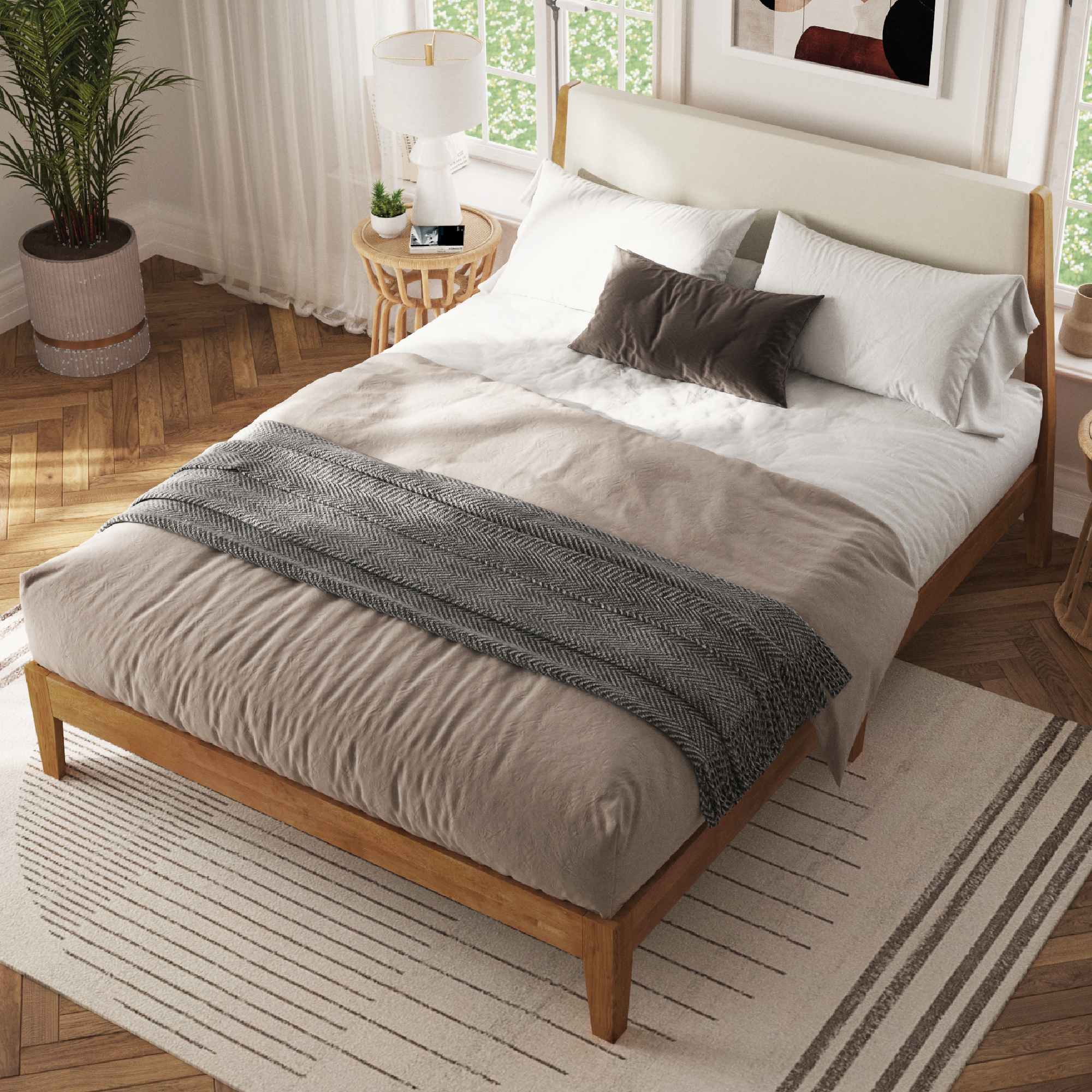 Vandermark Beige Bed