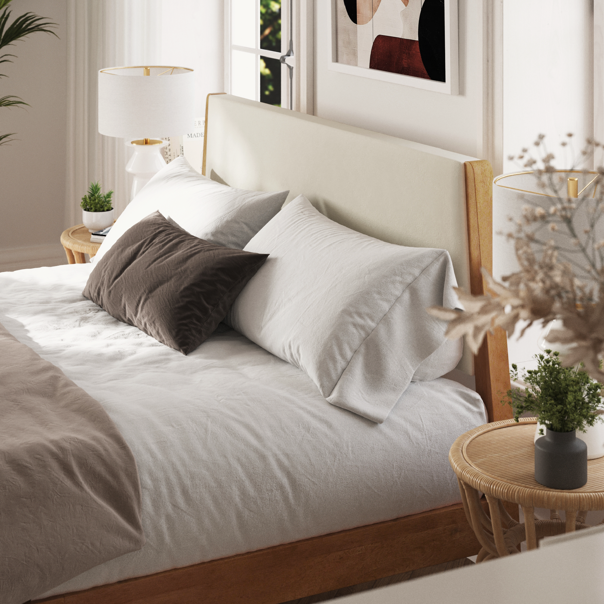 Vandermark Beige Bed