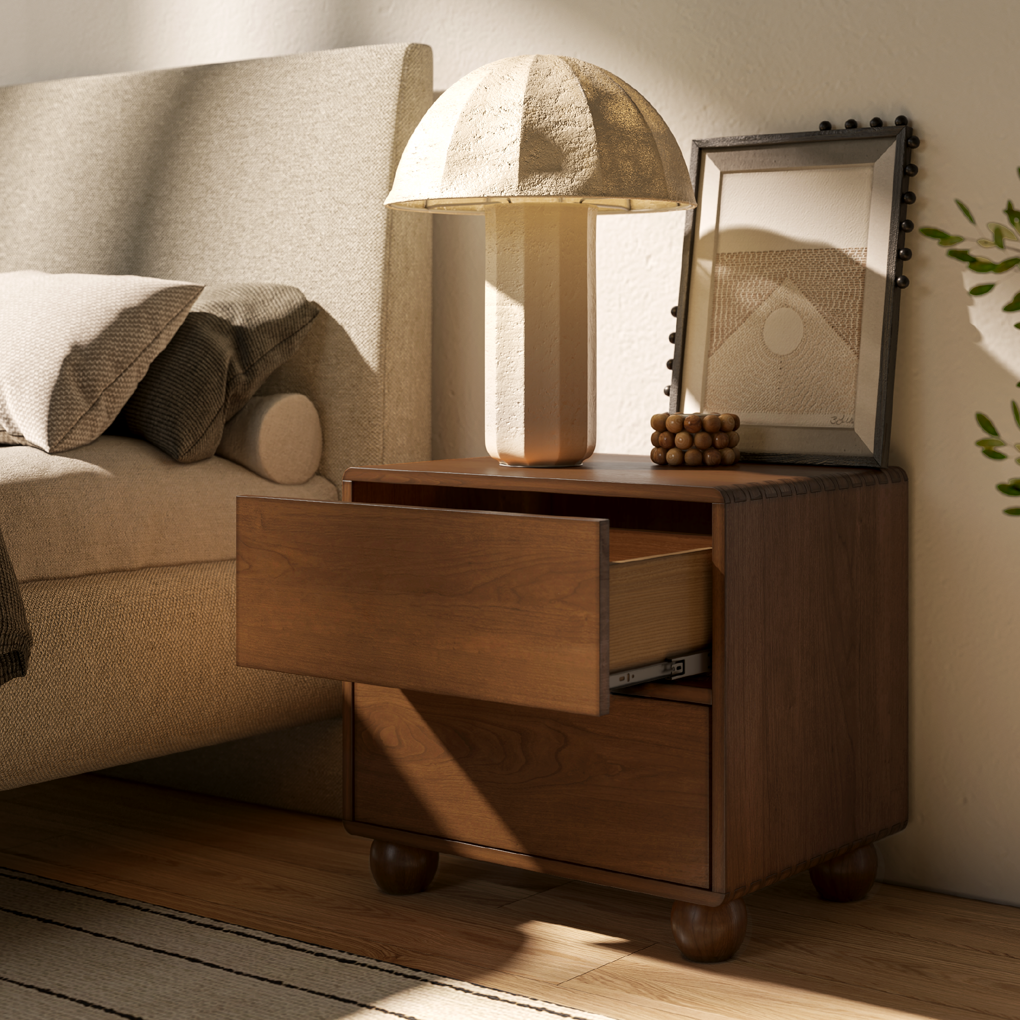 Roe Ball Feet Nightstand
