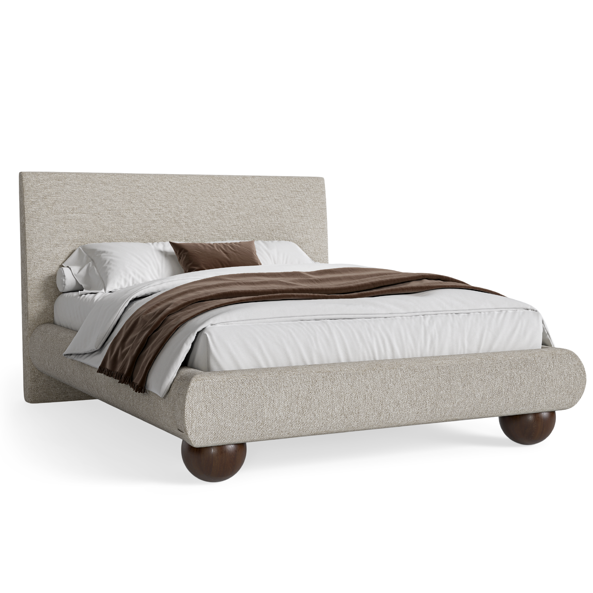 Roe Ball Leg Platform Bed
