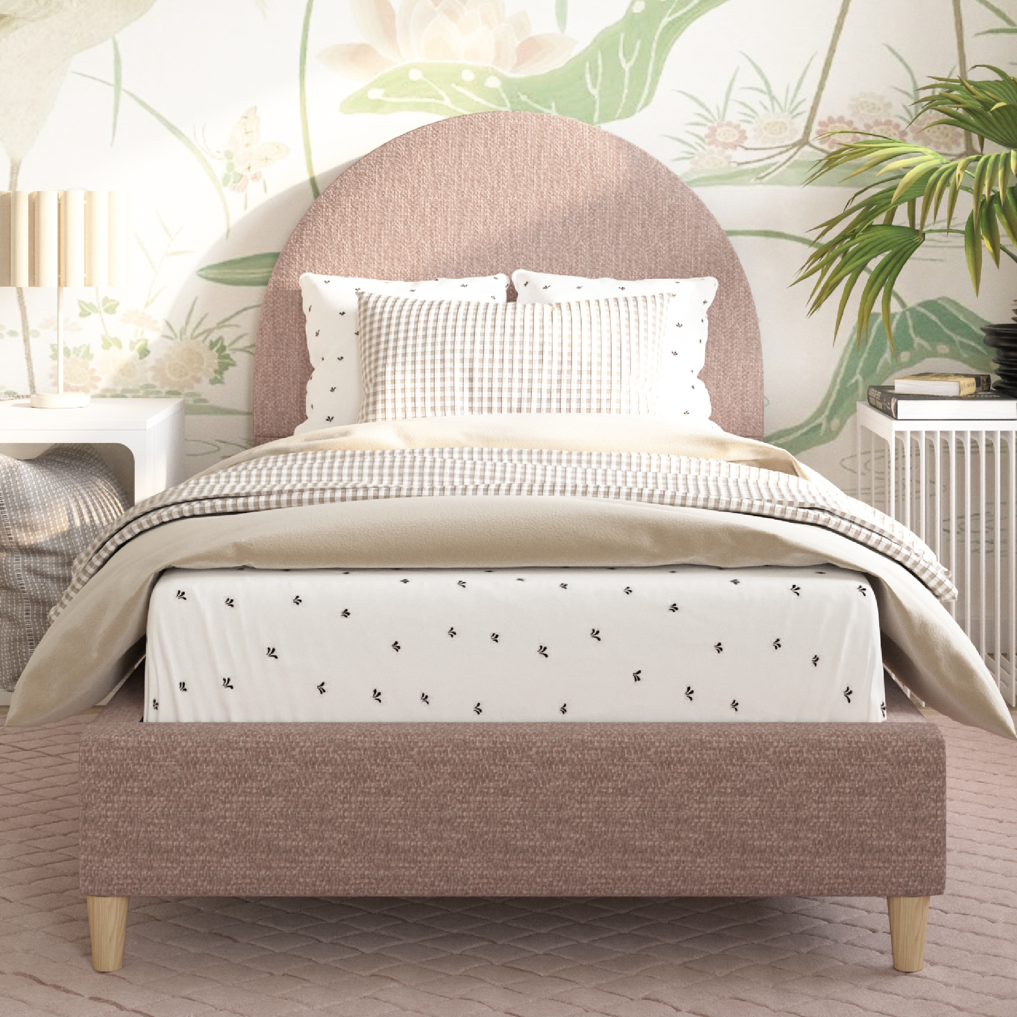 Stella Boucle Arch Bed