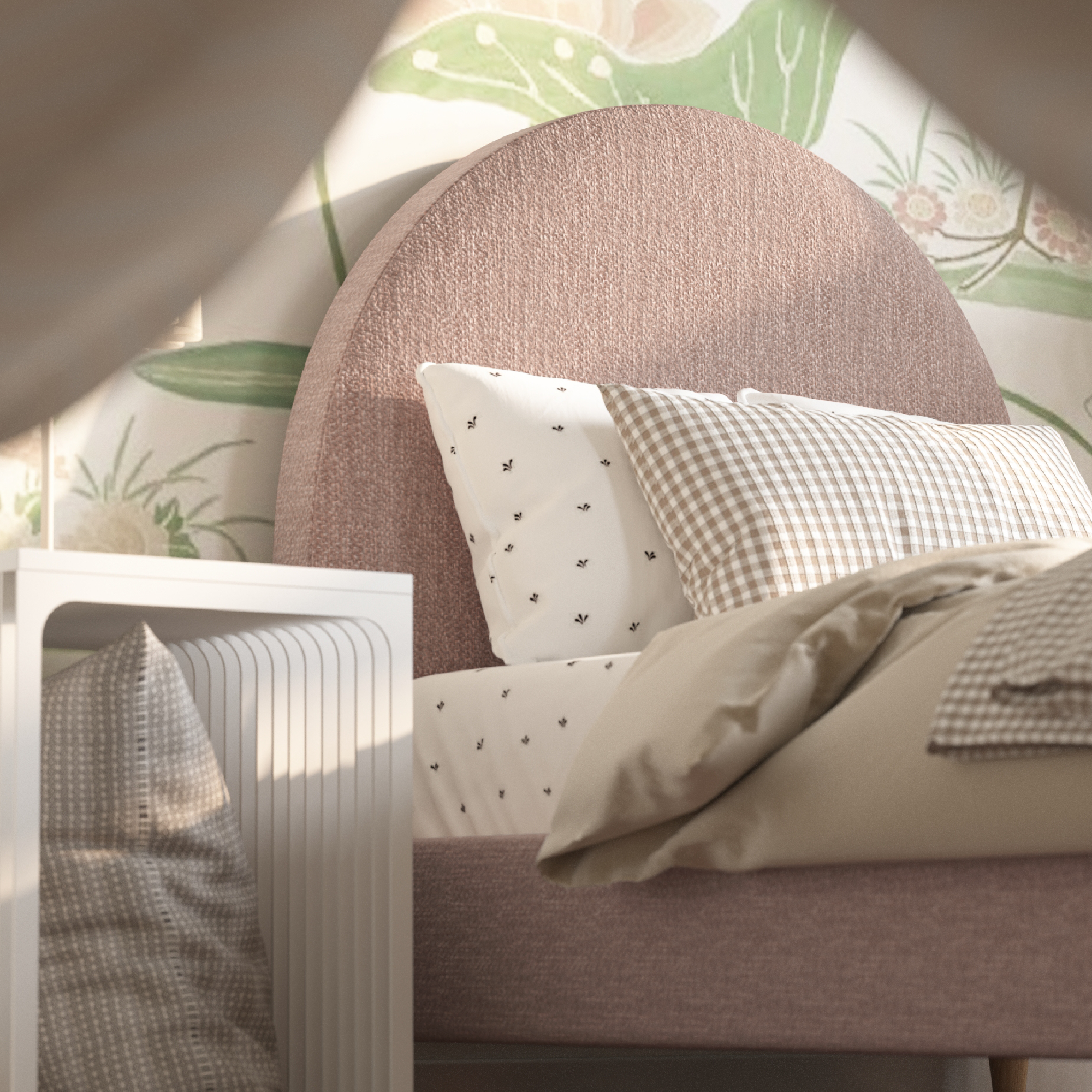 Stella Boucle Arch Bed