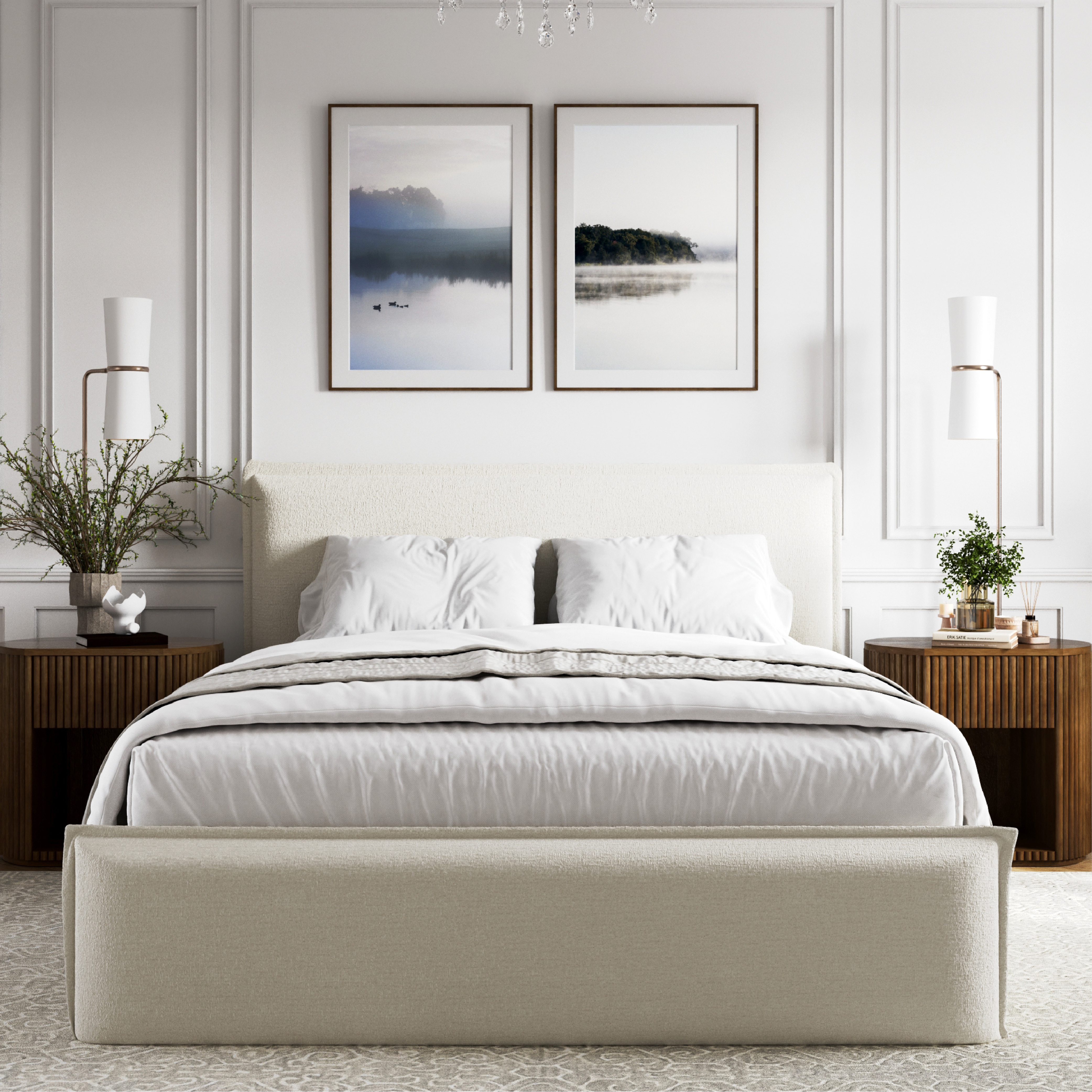 Lottie Boucle Flange Edge Bed