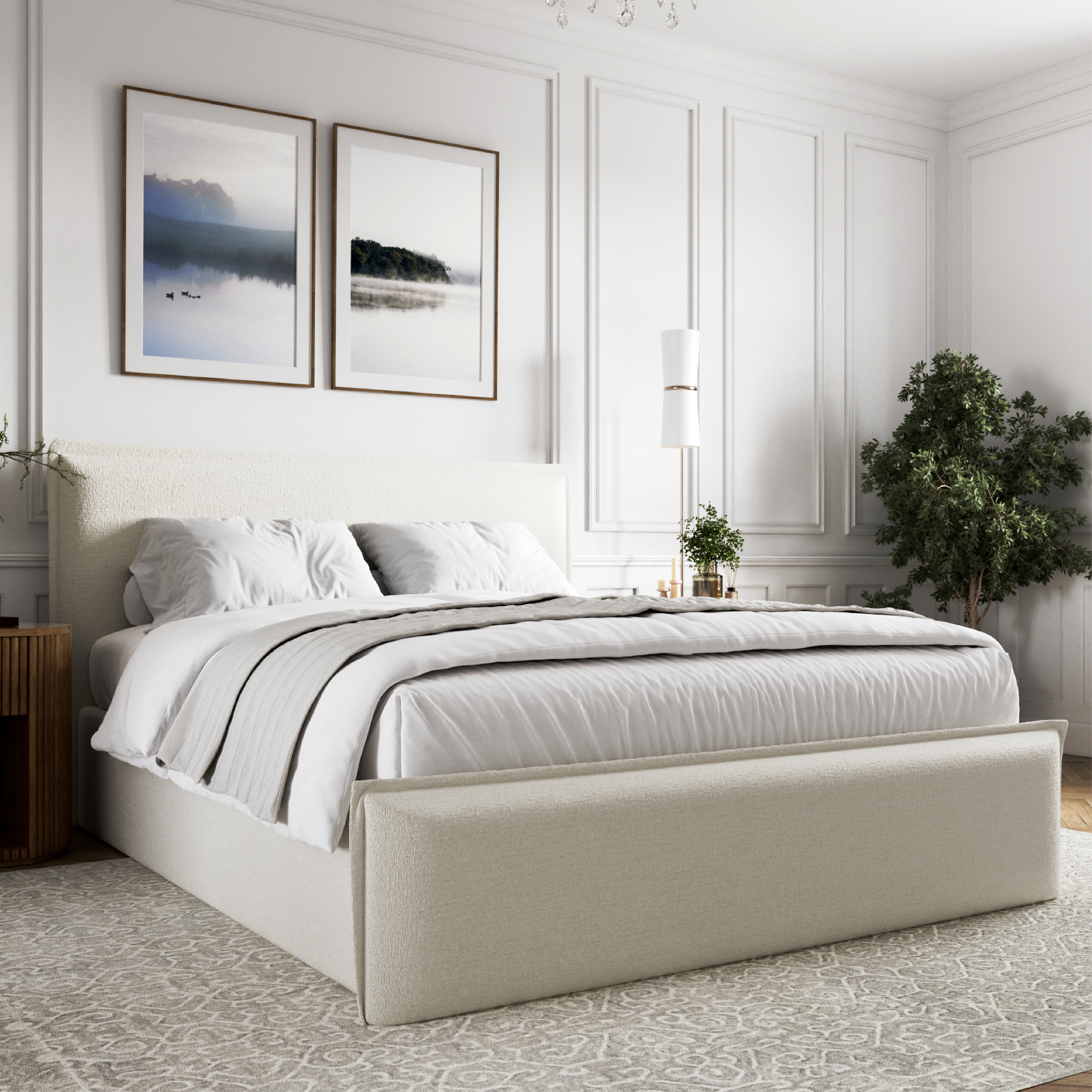 Lottie Boucle Flange Edge Bed