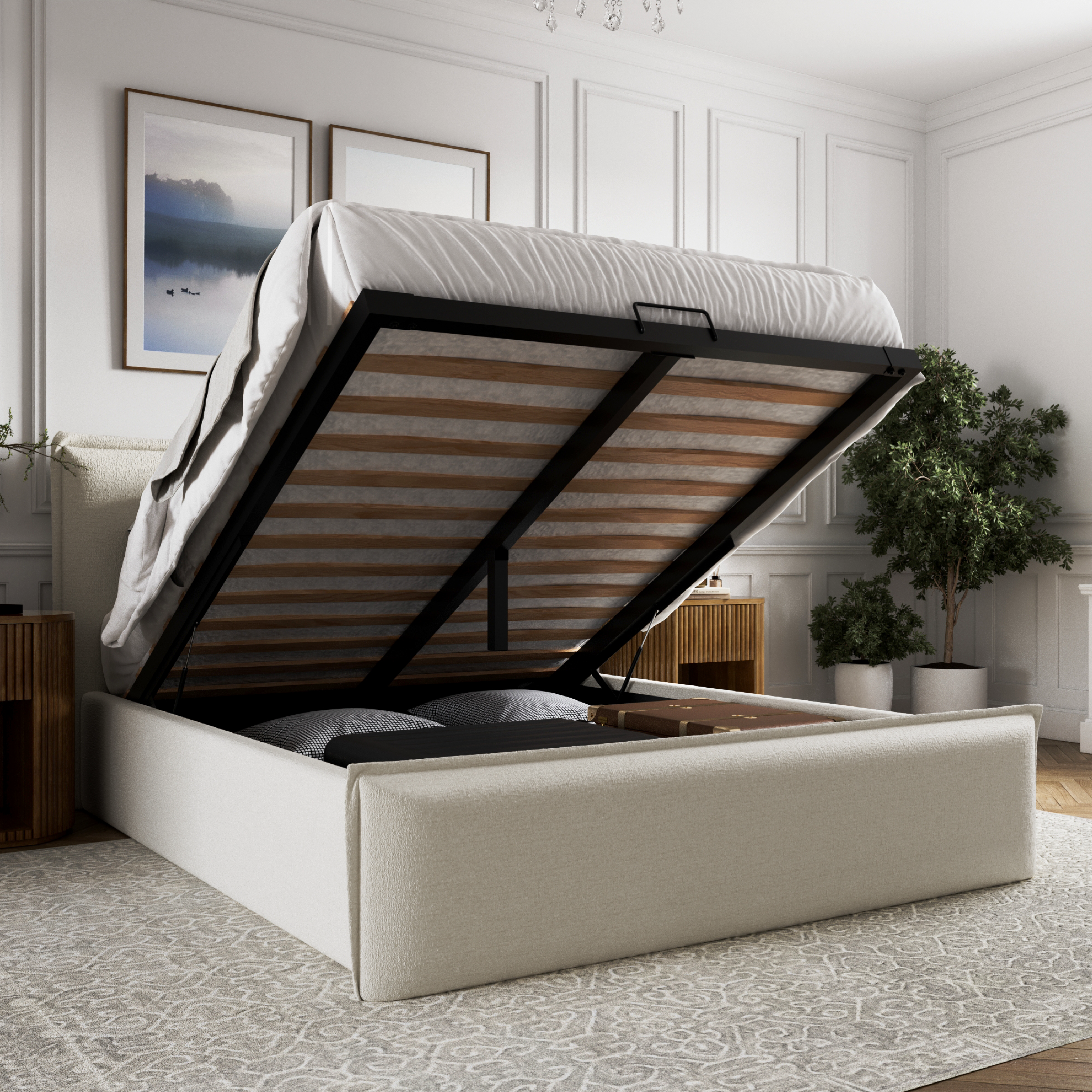 Lottie Boucle Flange Edge Bed