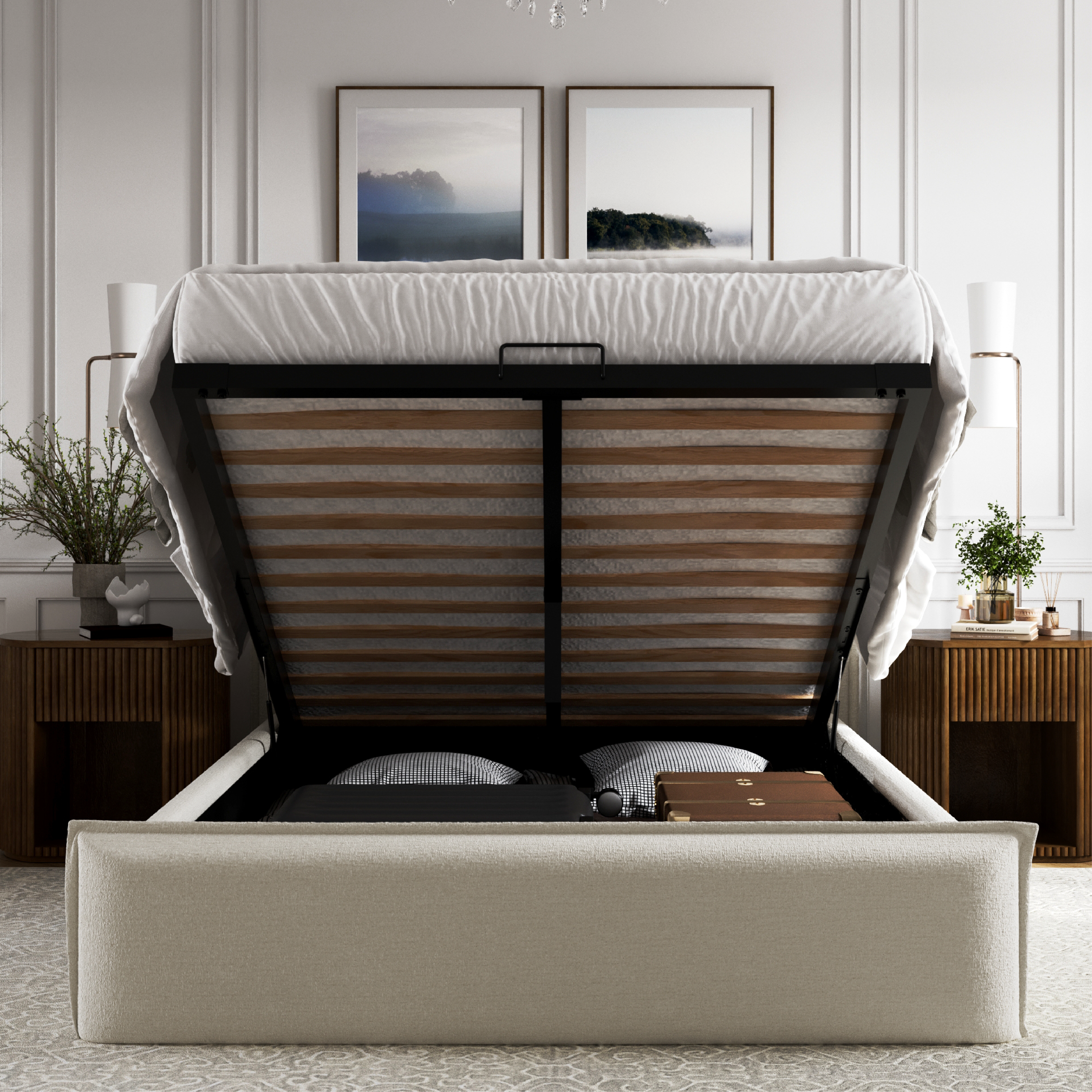 Lottie Boucle Flange Edge Bed