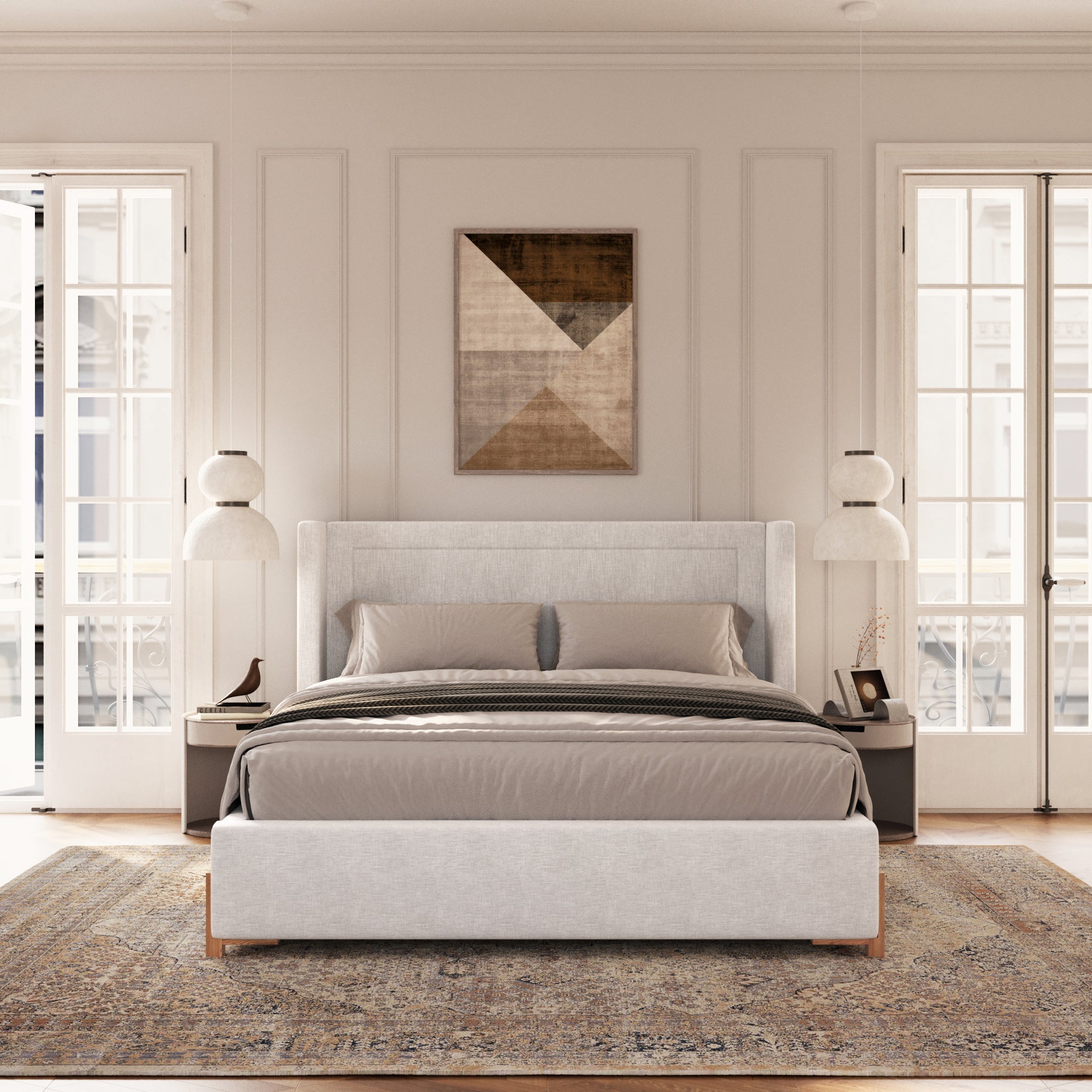 Alba Wingback Bed