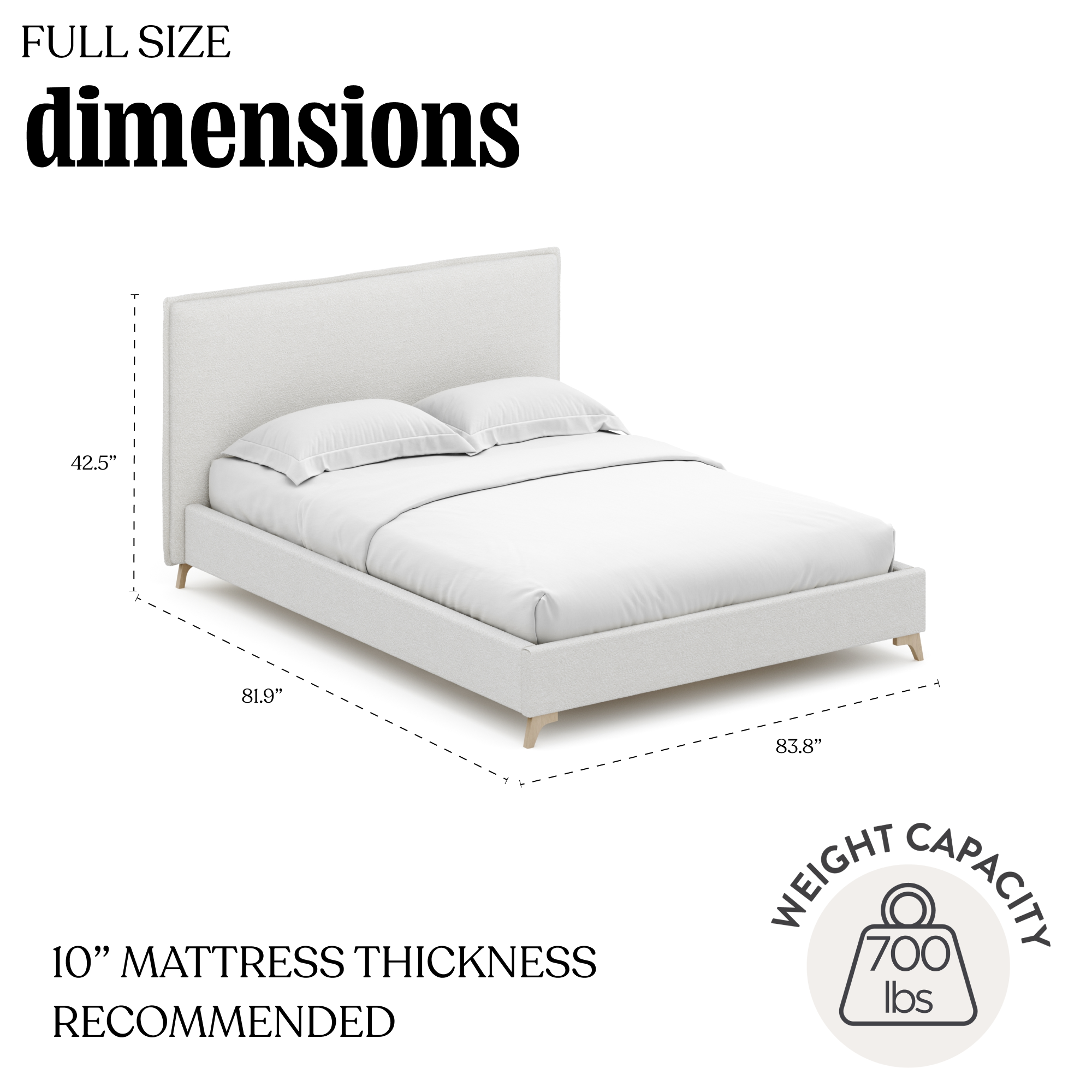 Lottie Boucle Flange Edge Bed