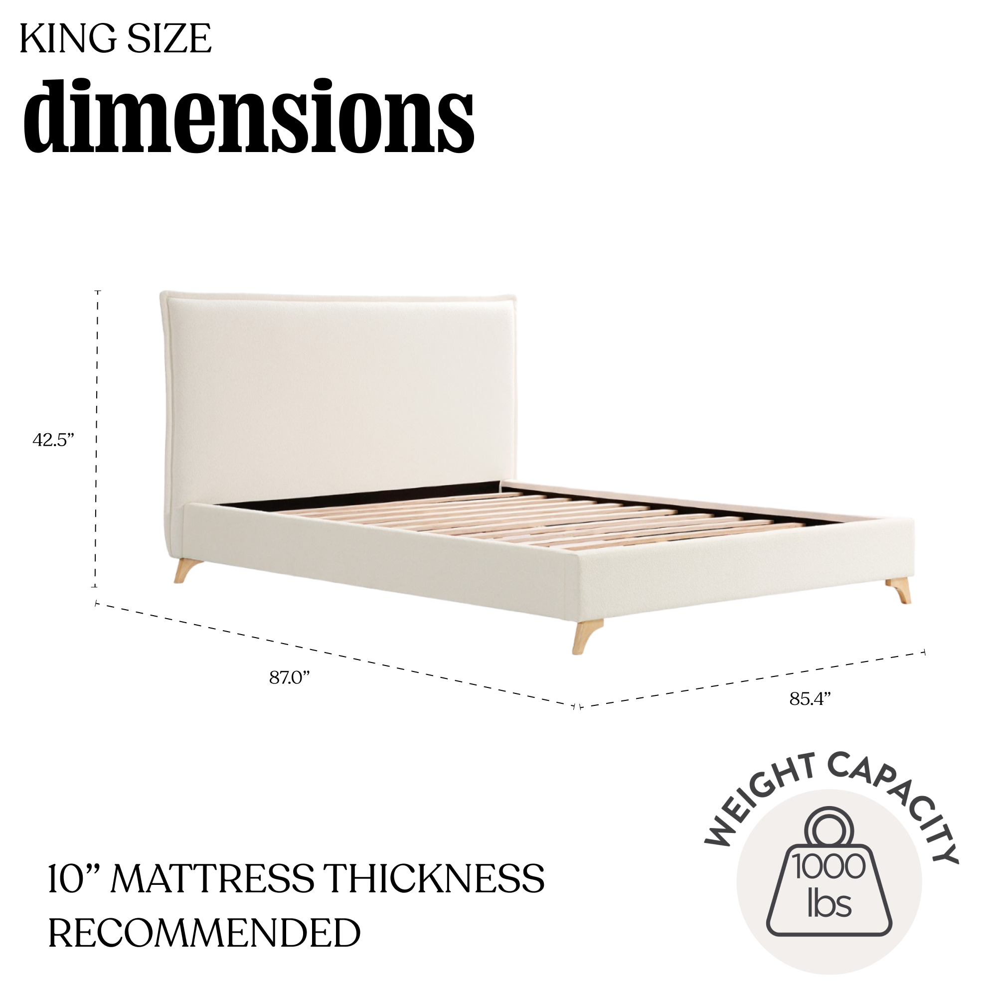 Lottie Boucle Flange Edge Bed