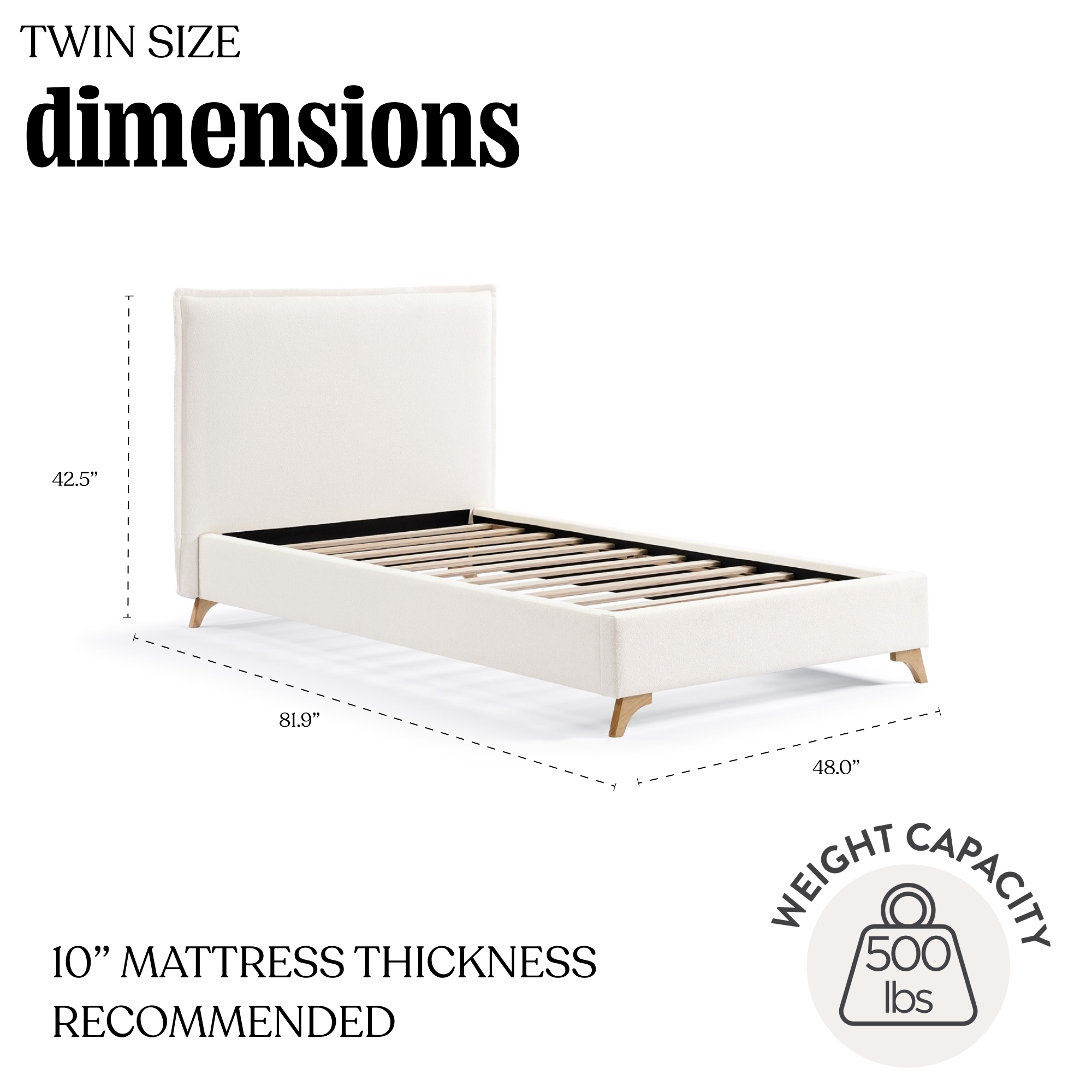 Lottie Boucle Flange Edge Bed