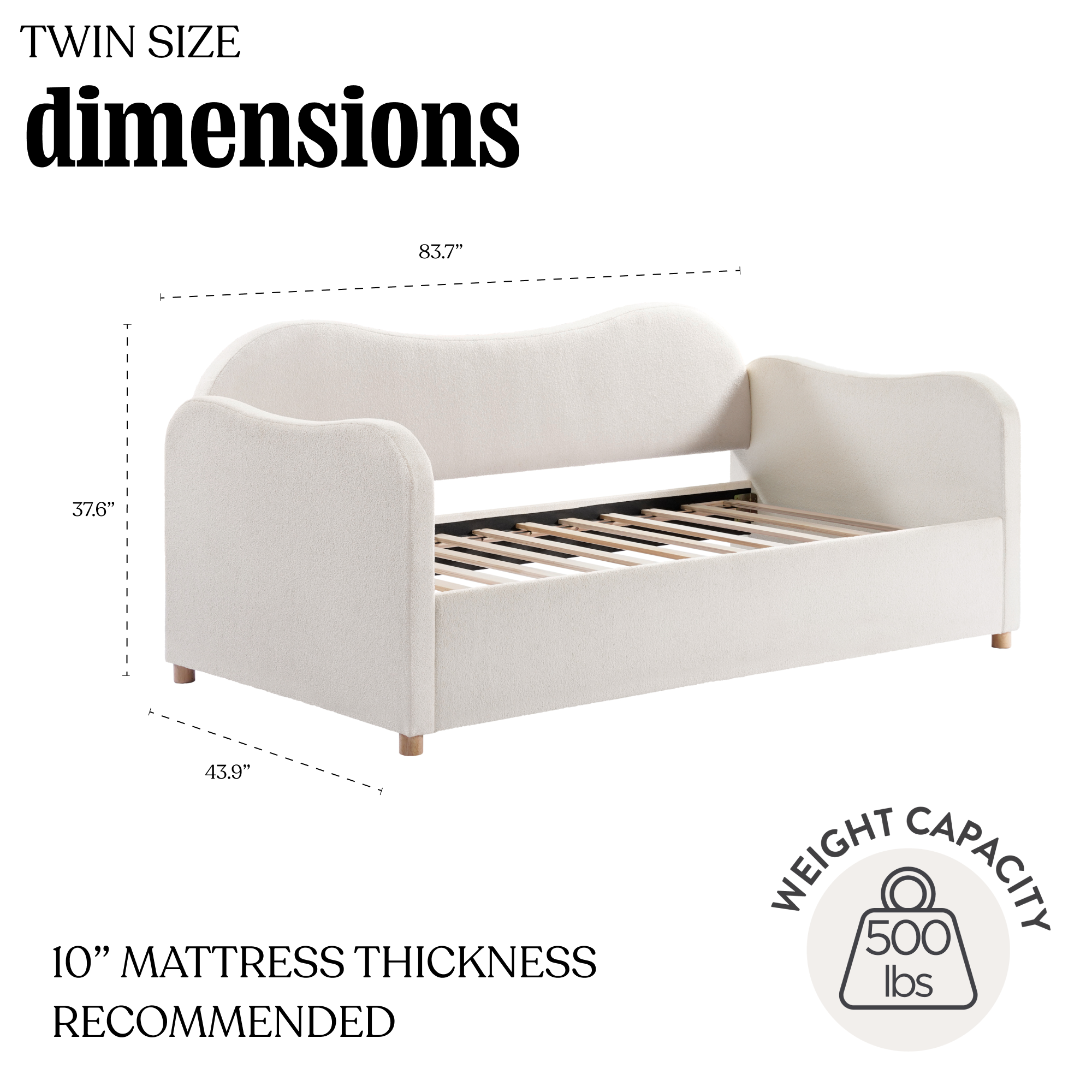 Celine Curved Twin Daybed