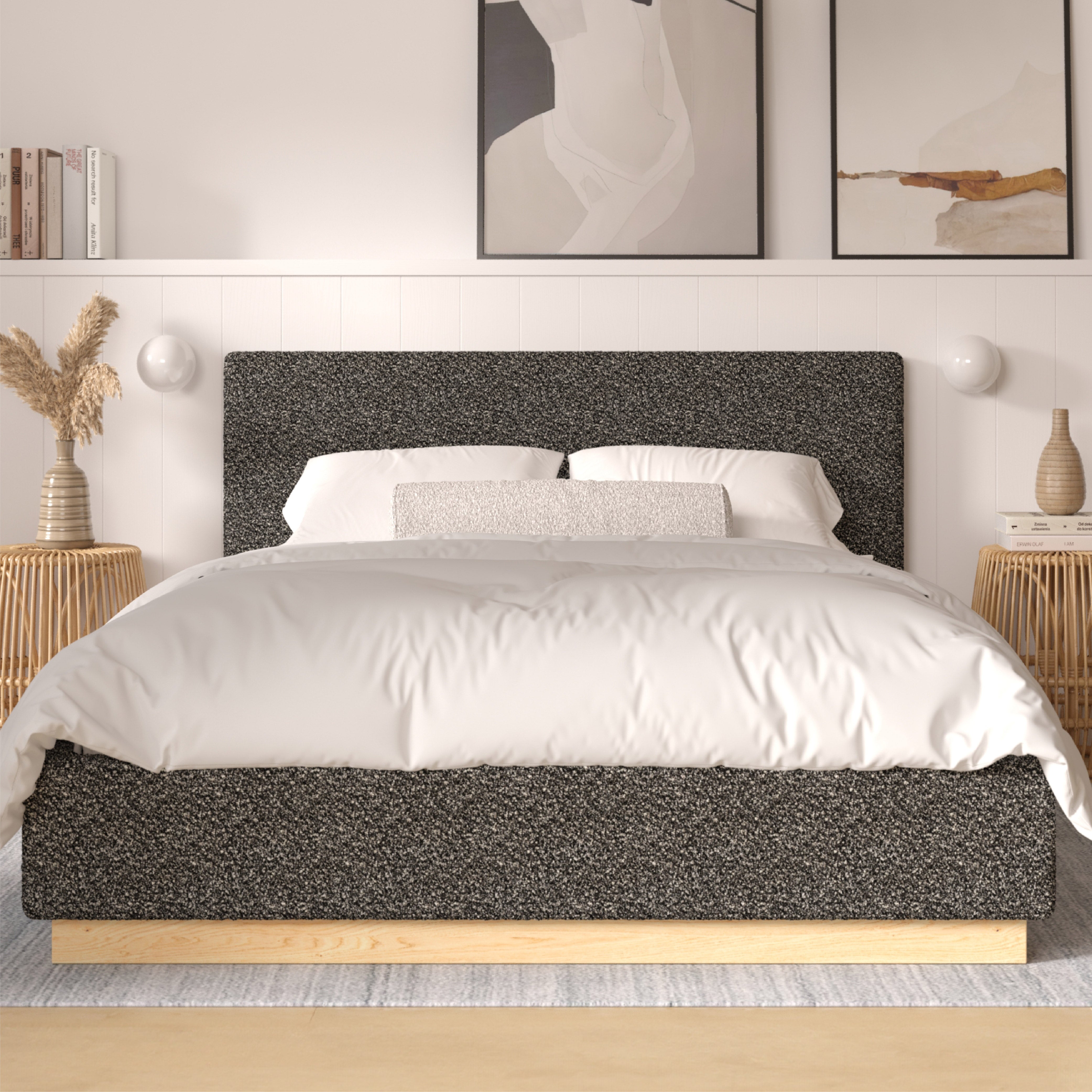 Porter Floating Boucle Bed