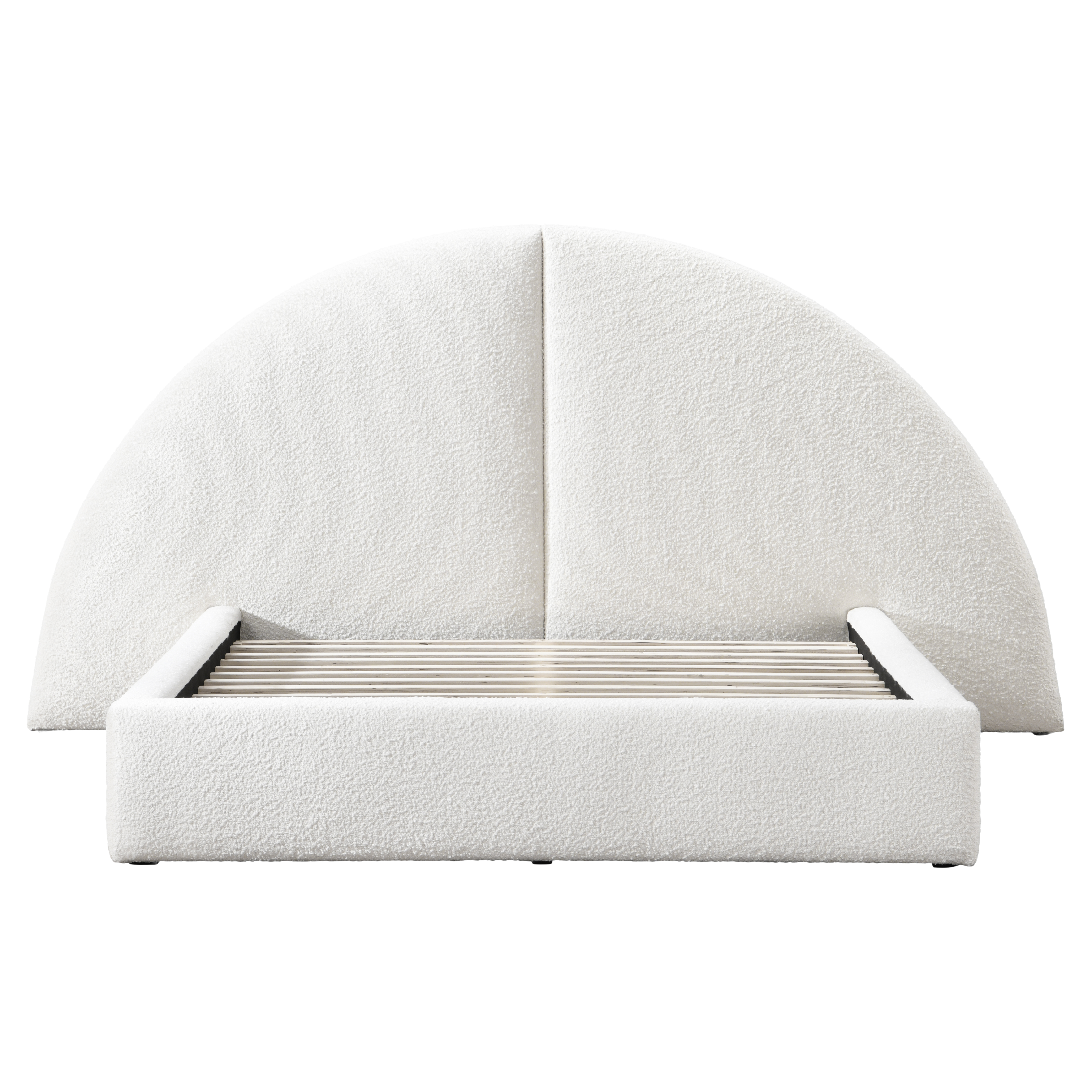 Odessa Extended Arch Headboard Boucle Bed