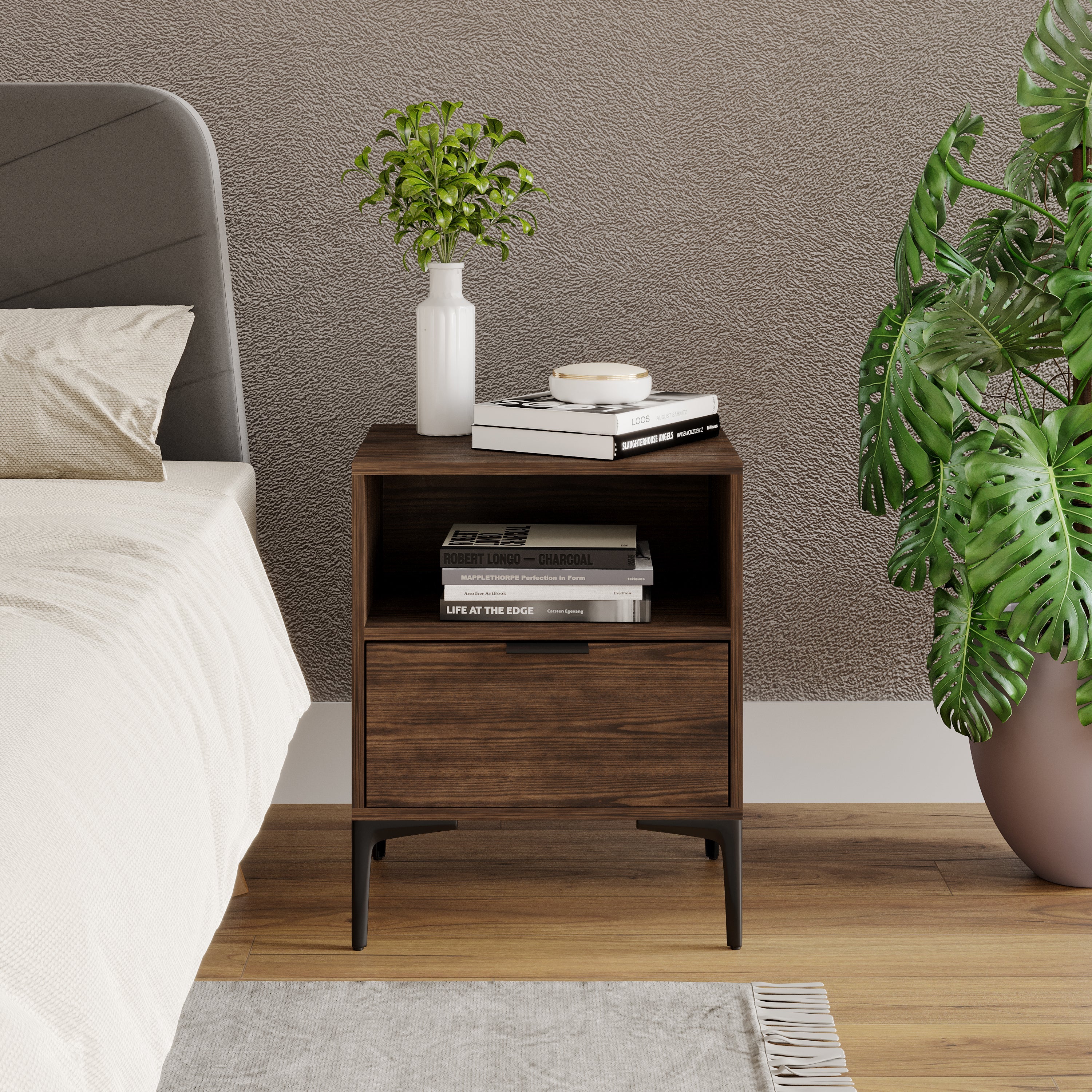 Noa Easy Assembly Modern Nightstand