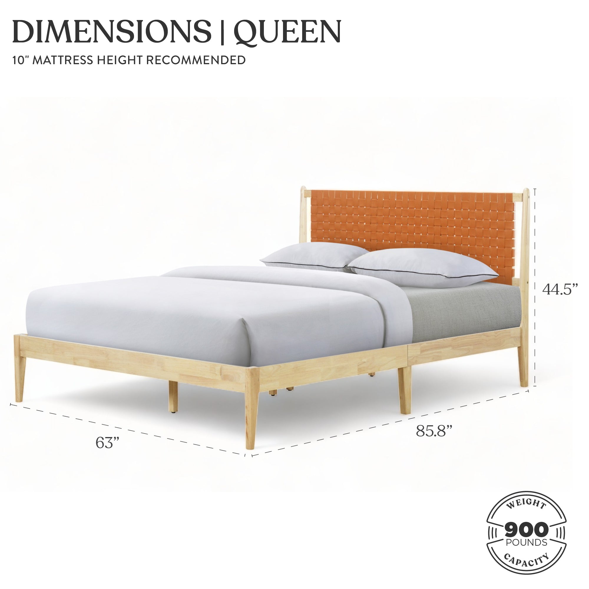 Ethan Queen Woven Leather Bed