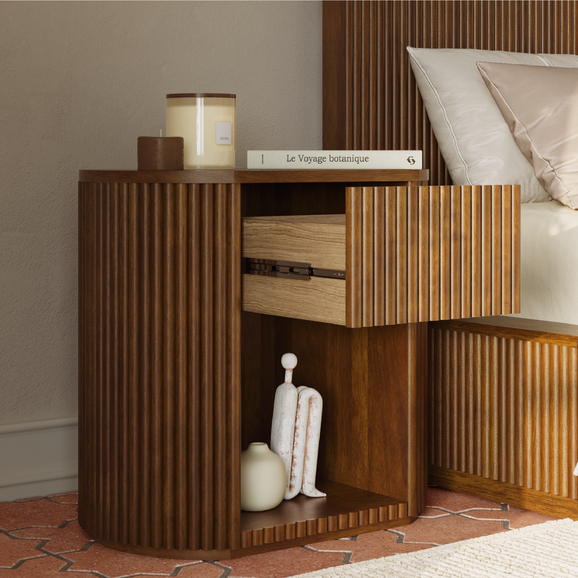 Harrison Fluted Nightstand