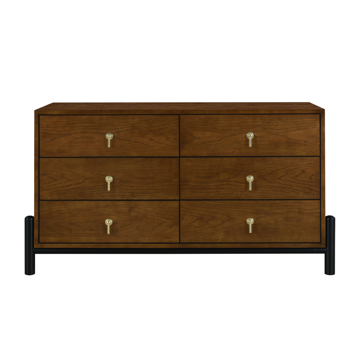 Luna 6-Drawer Solid Wood Dresser