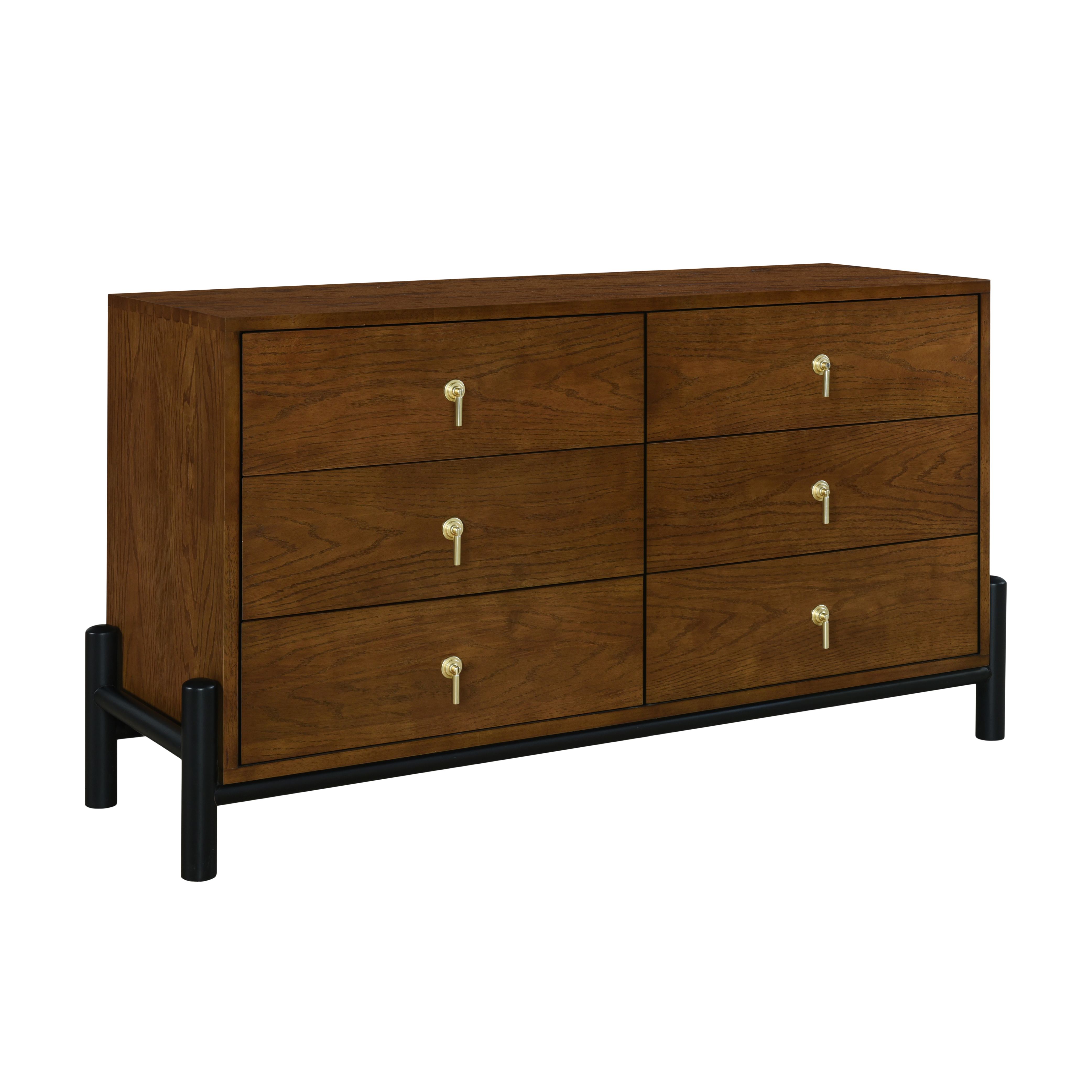 Luna 6-Drawer Solid Wood Dresser