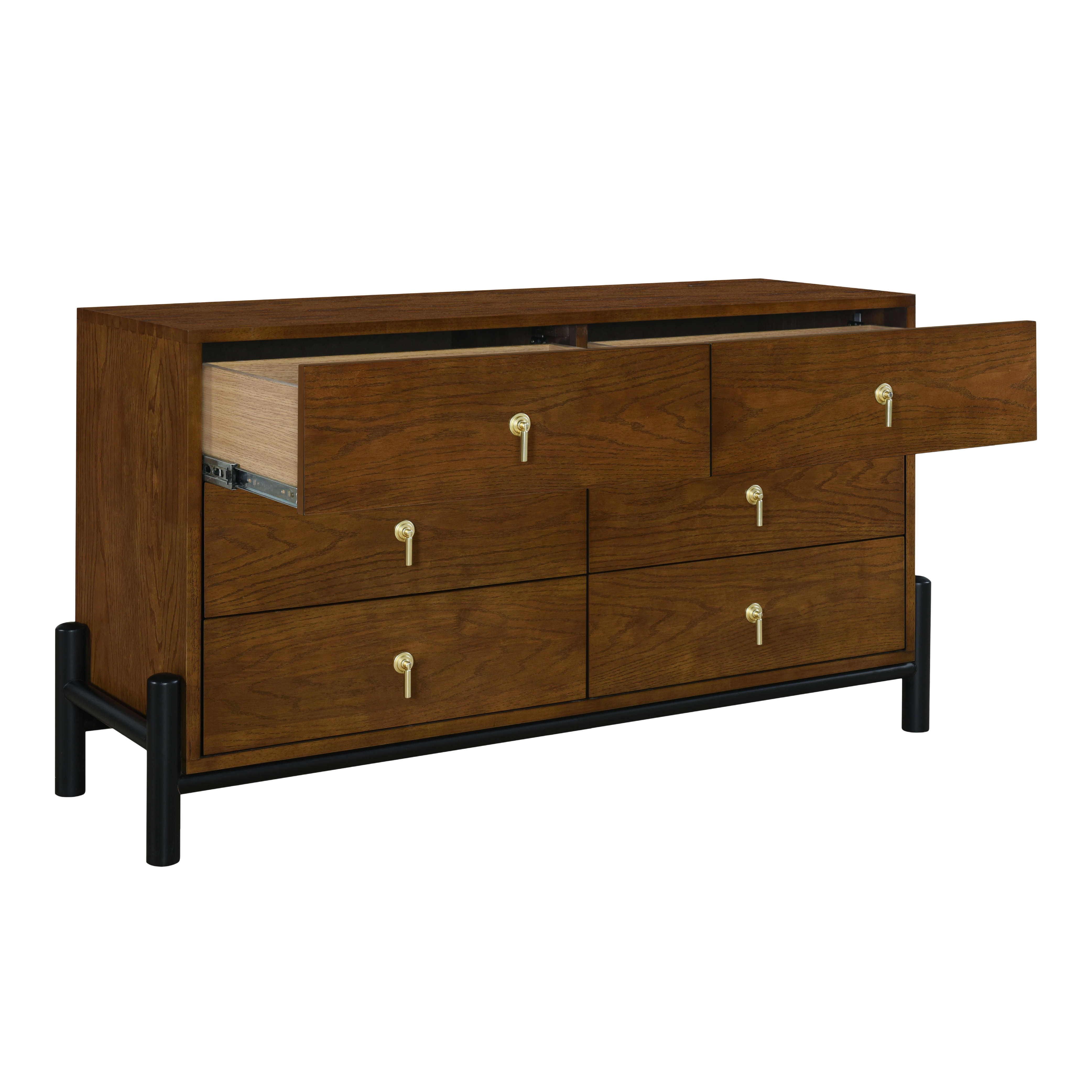 Luna 6-Drawer Solid Wood Dresser