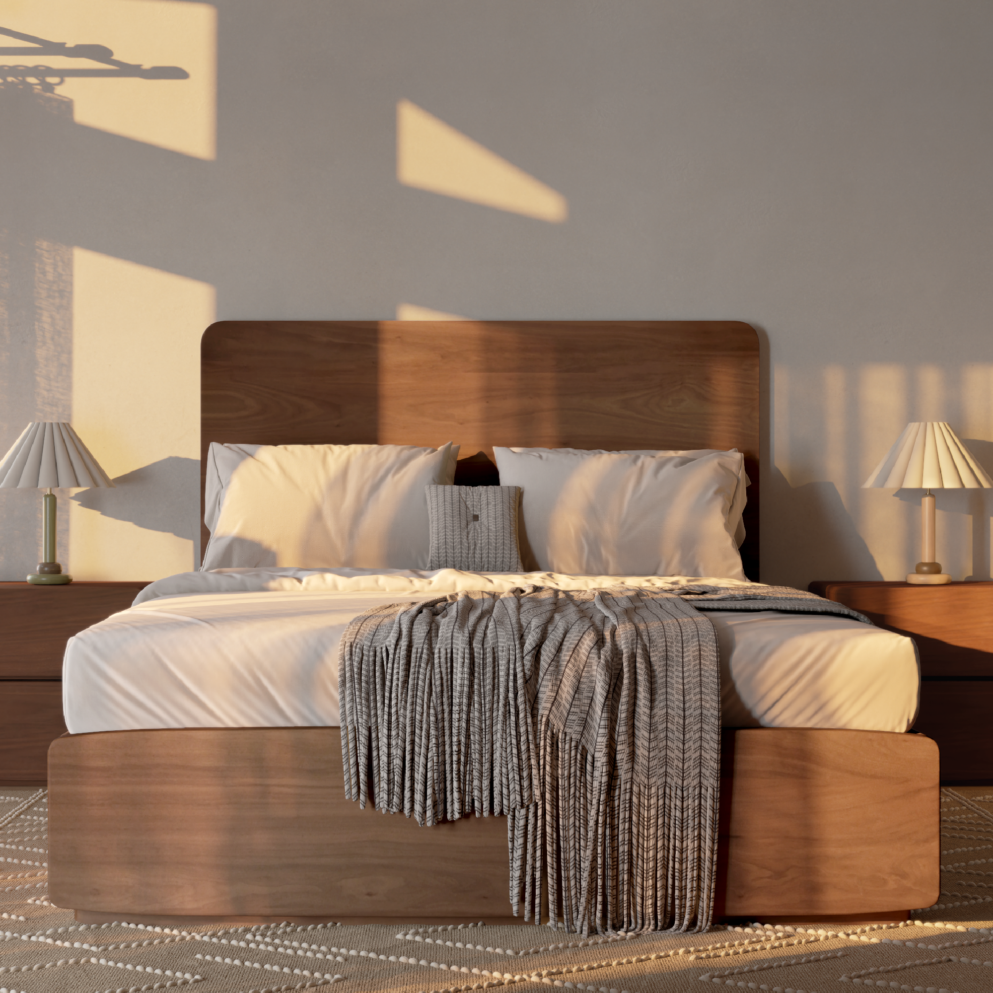 Brooks Platform Solid Wood Bed