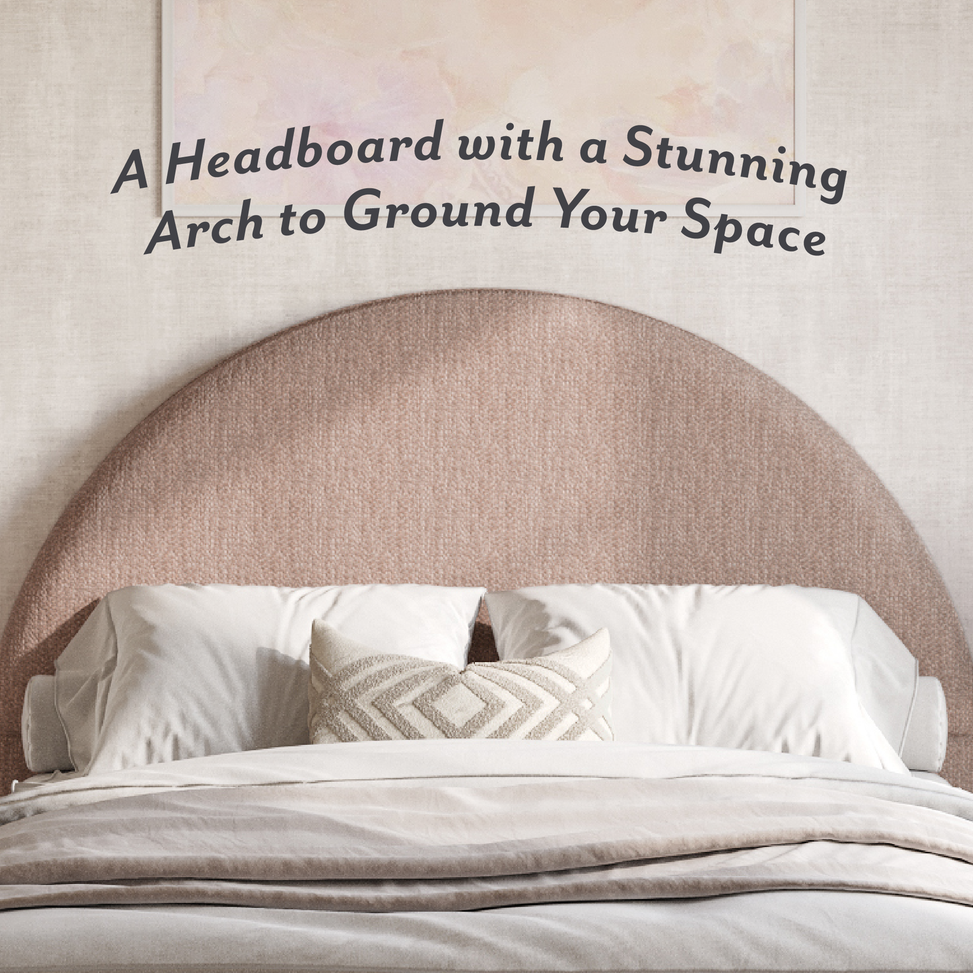 Boucle Arch Bed