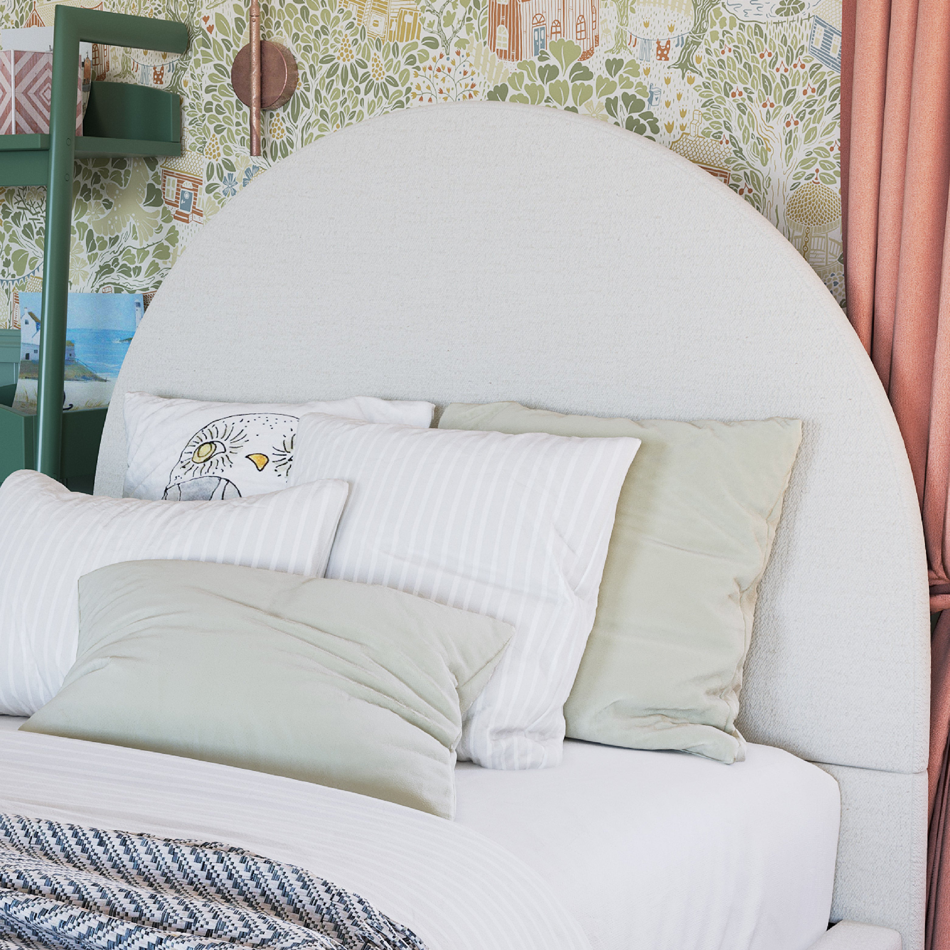 Boucle Queen Arch Bed