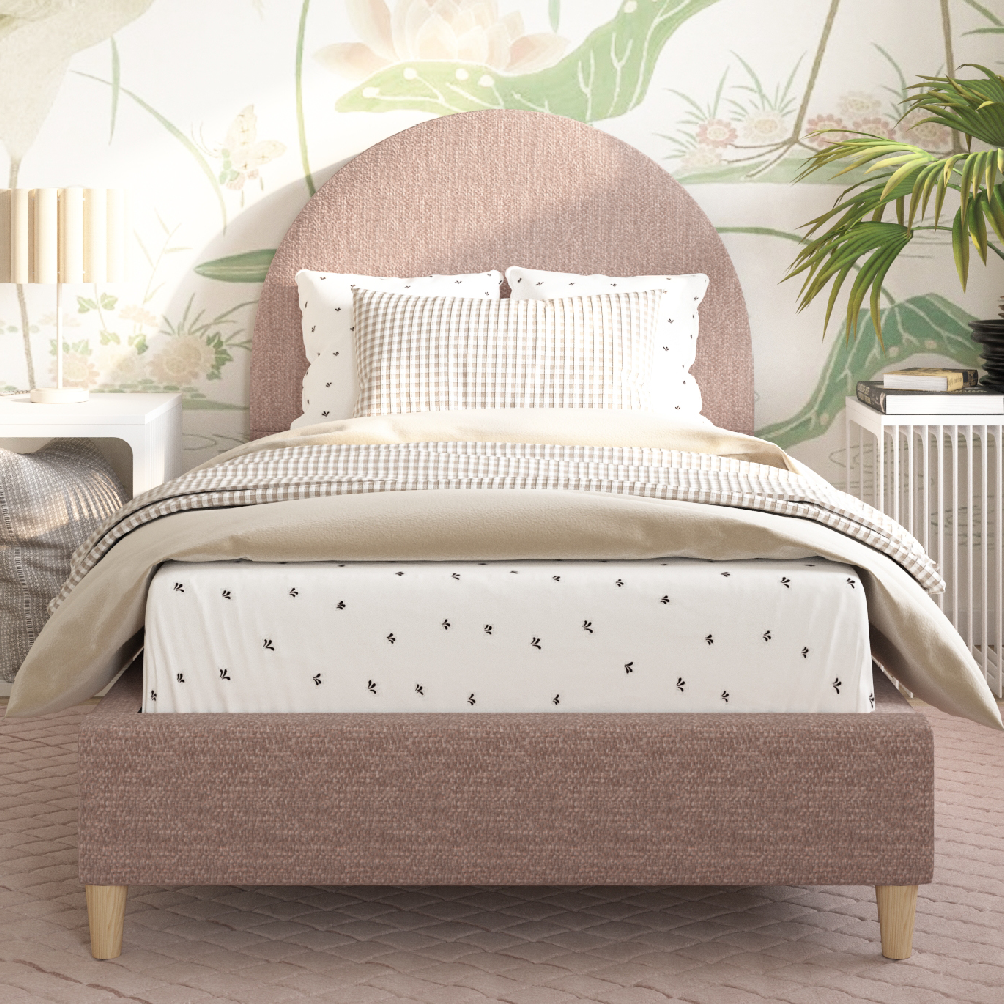 Boucle Arch Bed