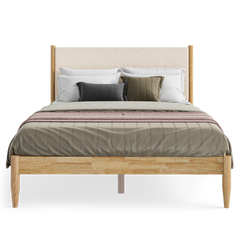 Reign Queen Bed in Boucle – Luxurious Comfort & Modern