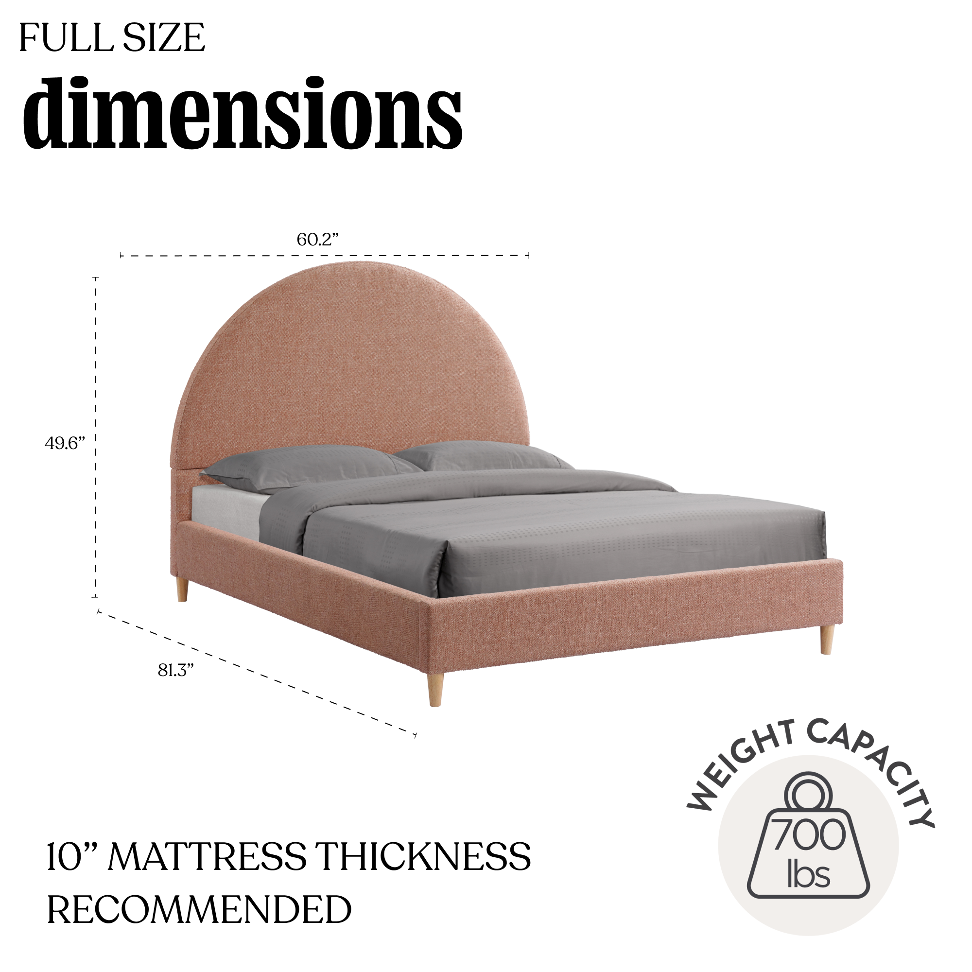 Boucle Arch Bed