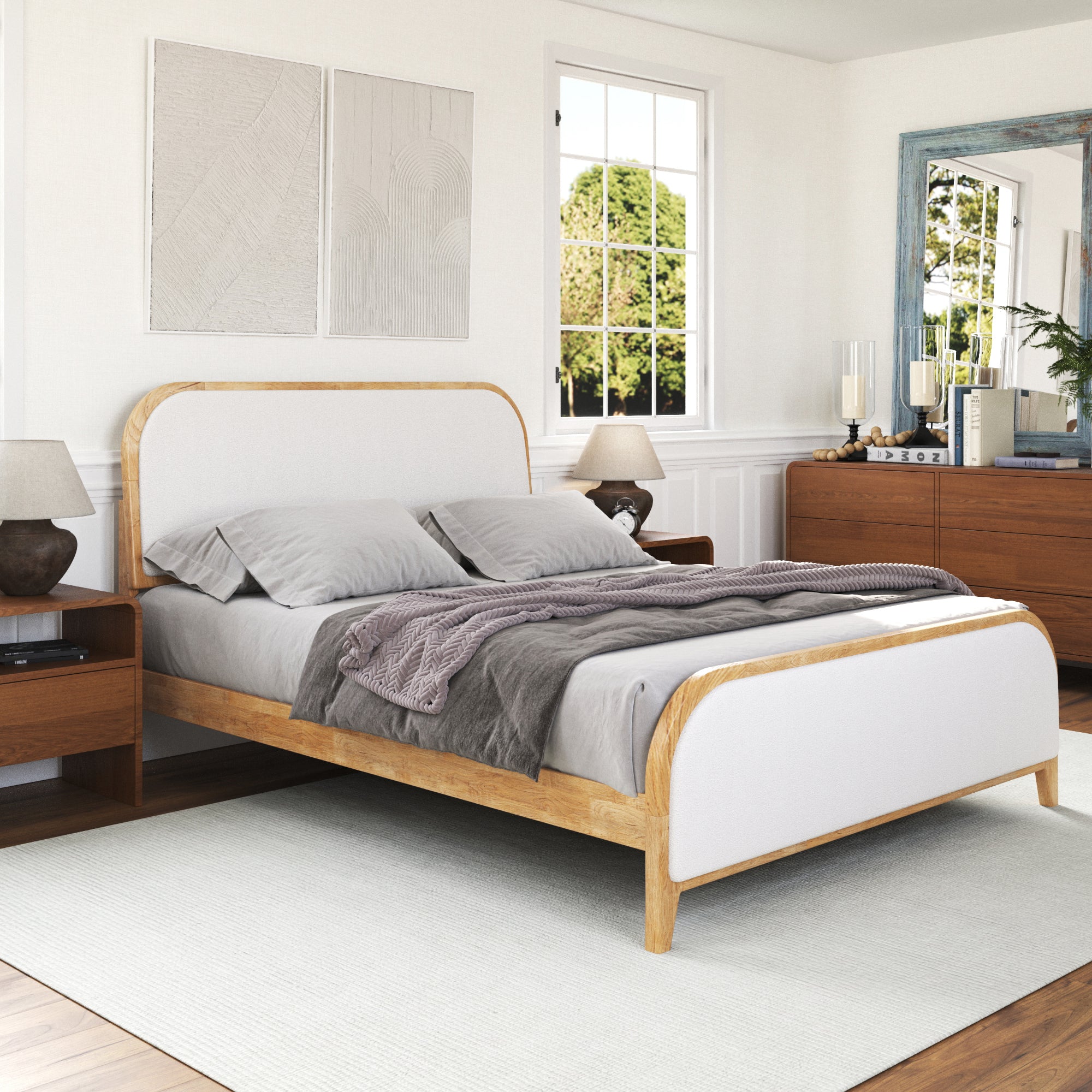 Adeline Boucle Bed