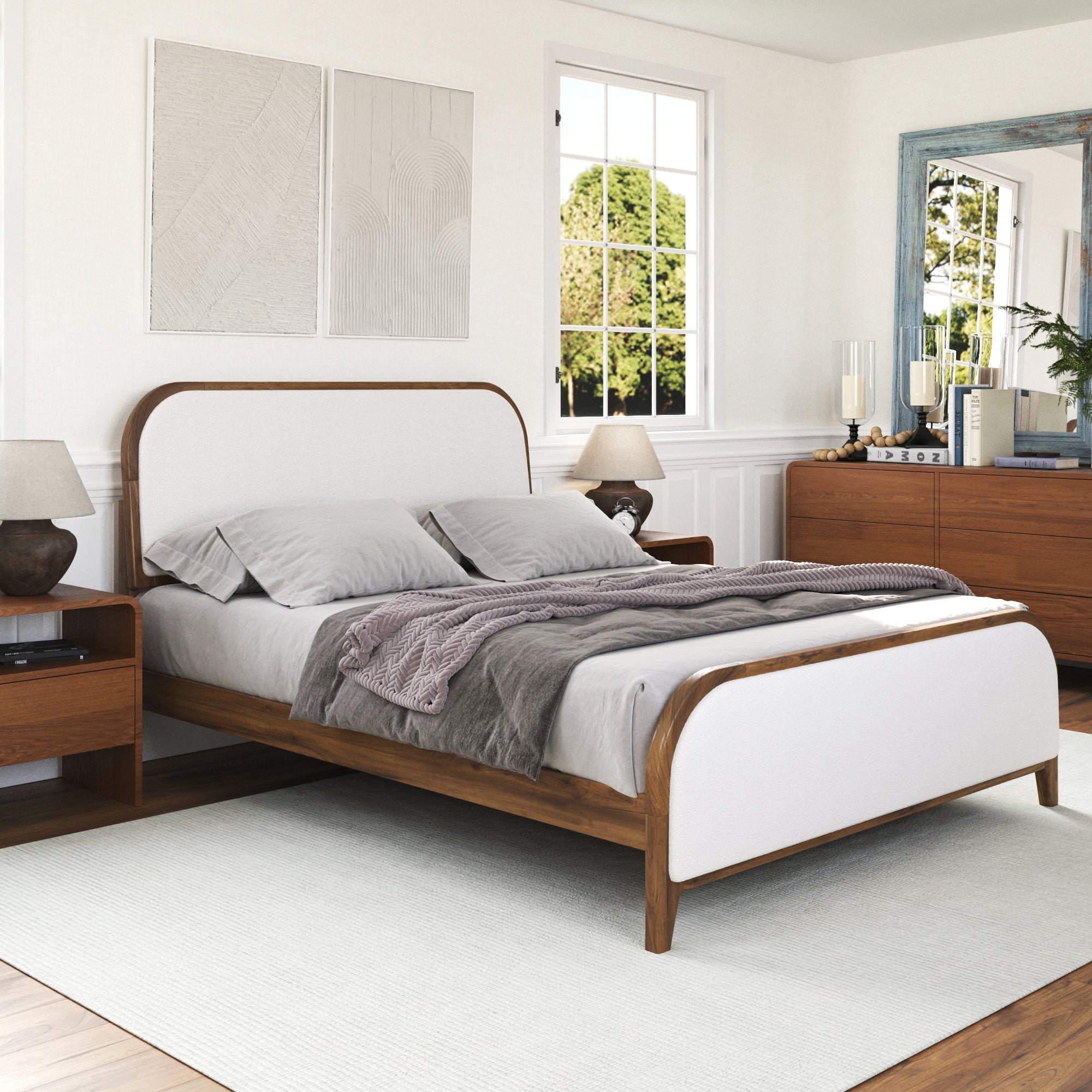 Adeline Boucle Bed