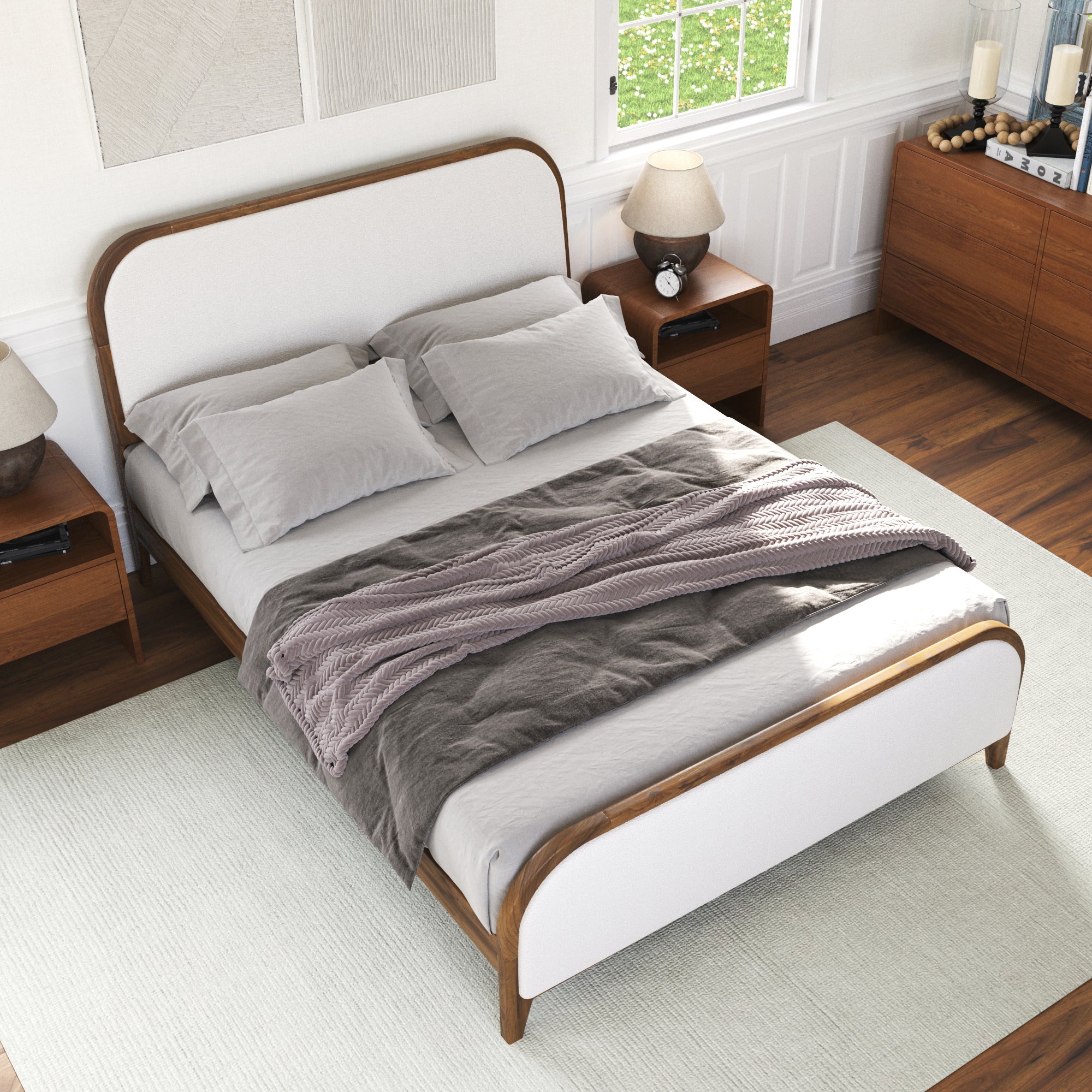 Adeline Boucle Bed